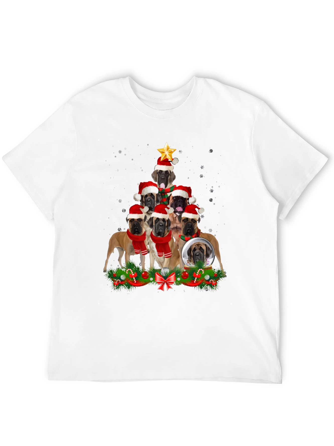 Mastiff Christmas Tree T-Shirt