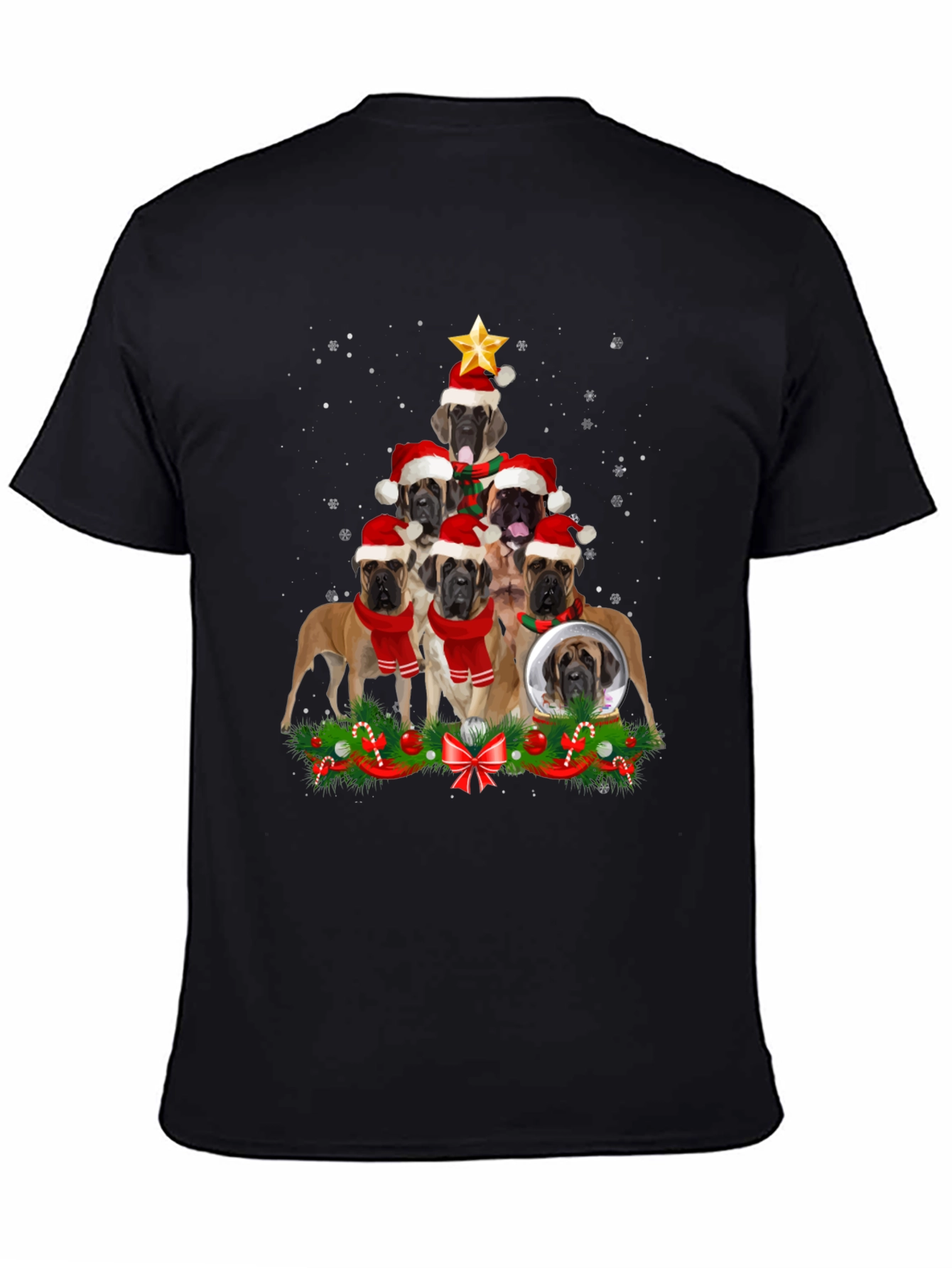 Mastiff Christmas Tree T-Shirt