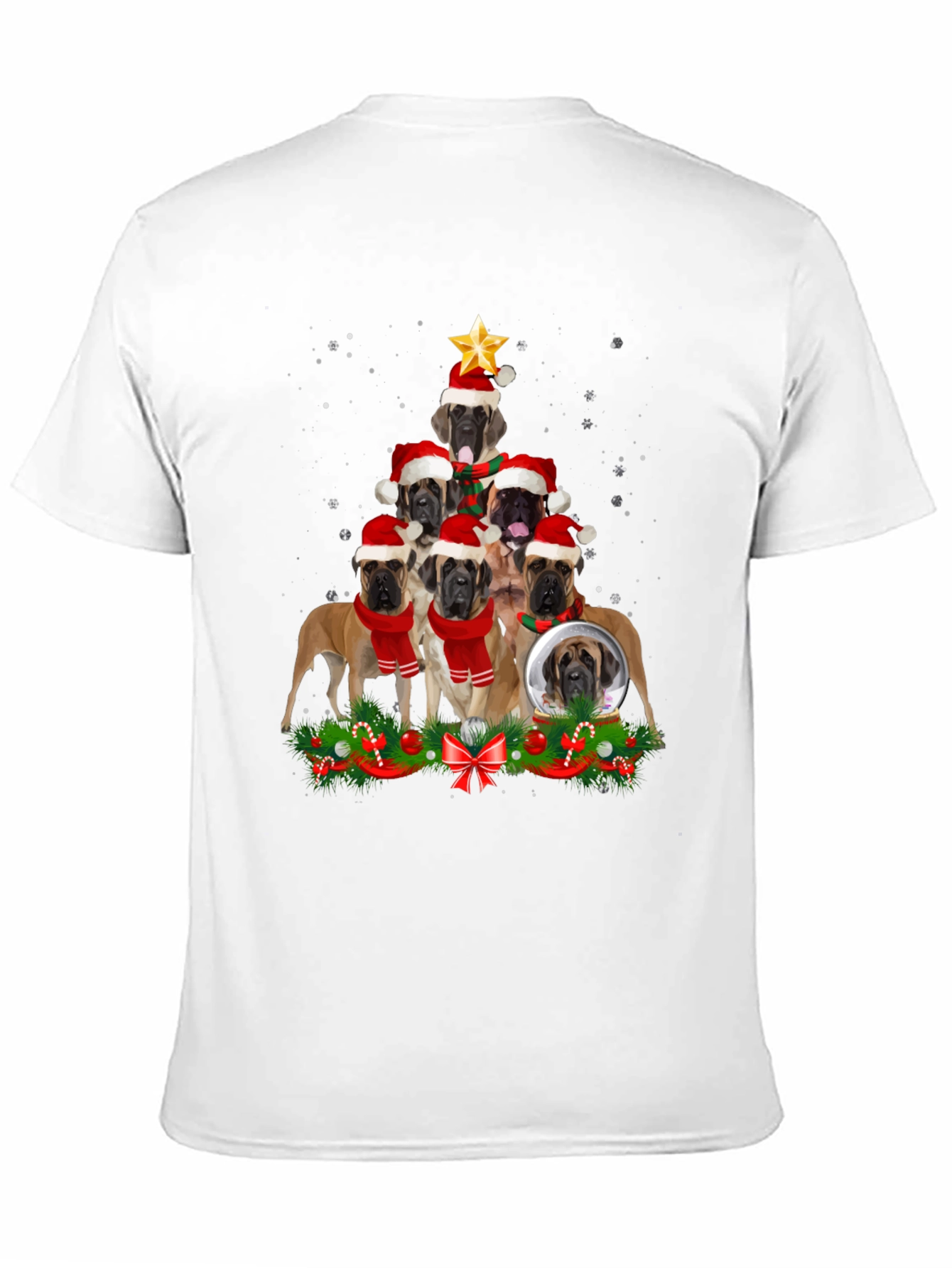 Mastiff Christmas Tree T-Shirt