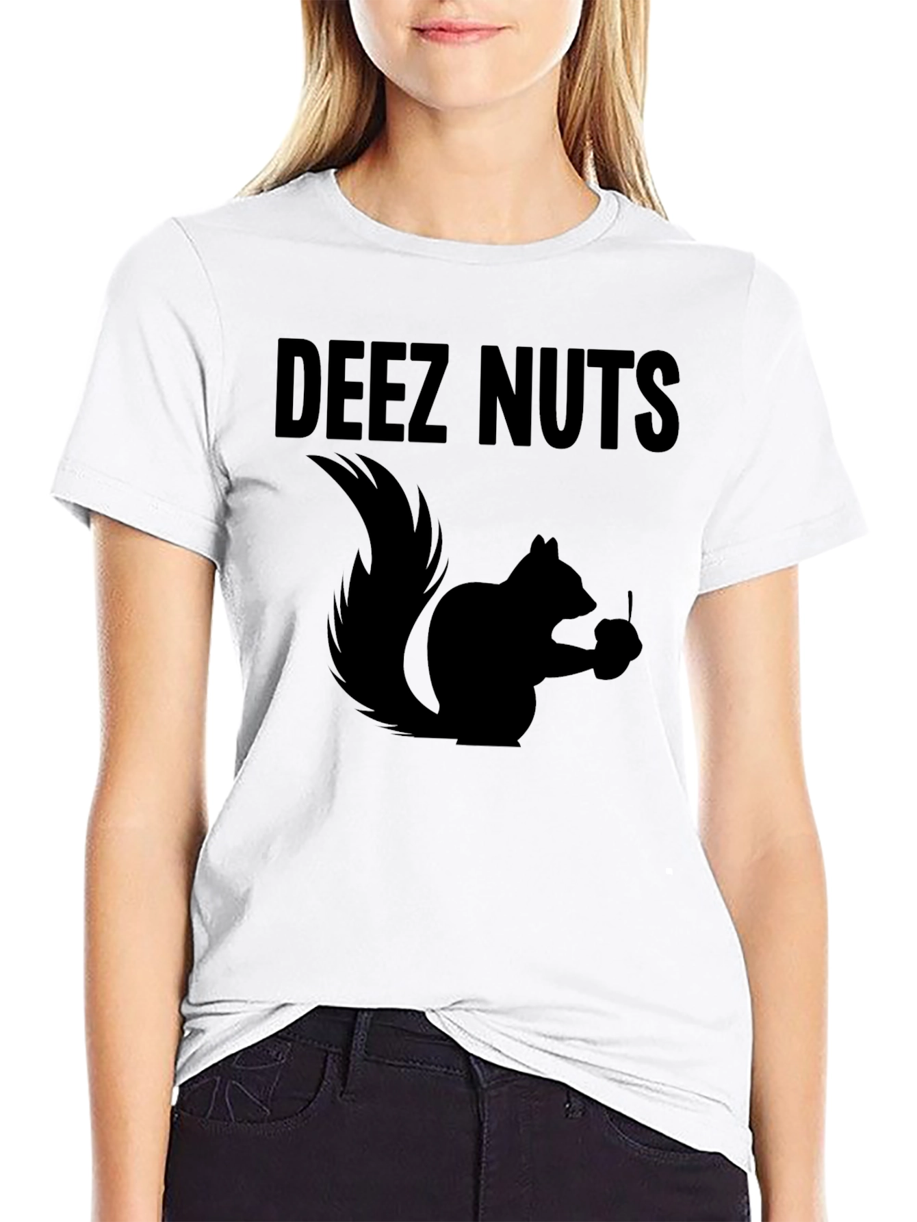Deez Nuts Squirrel Graphic T-Shirt