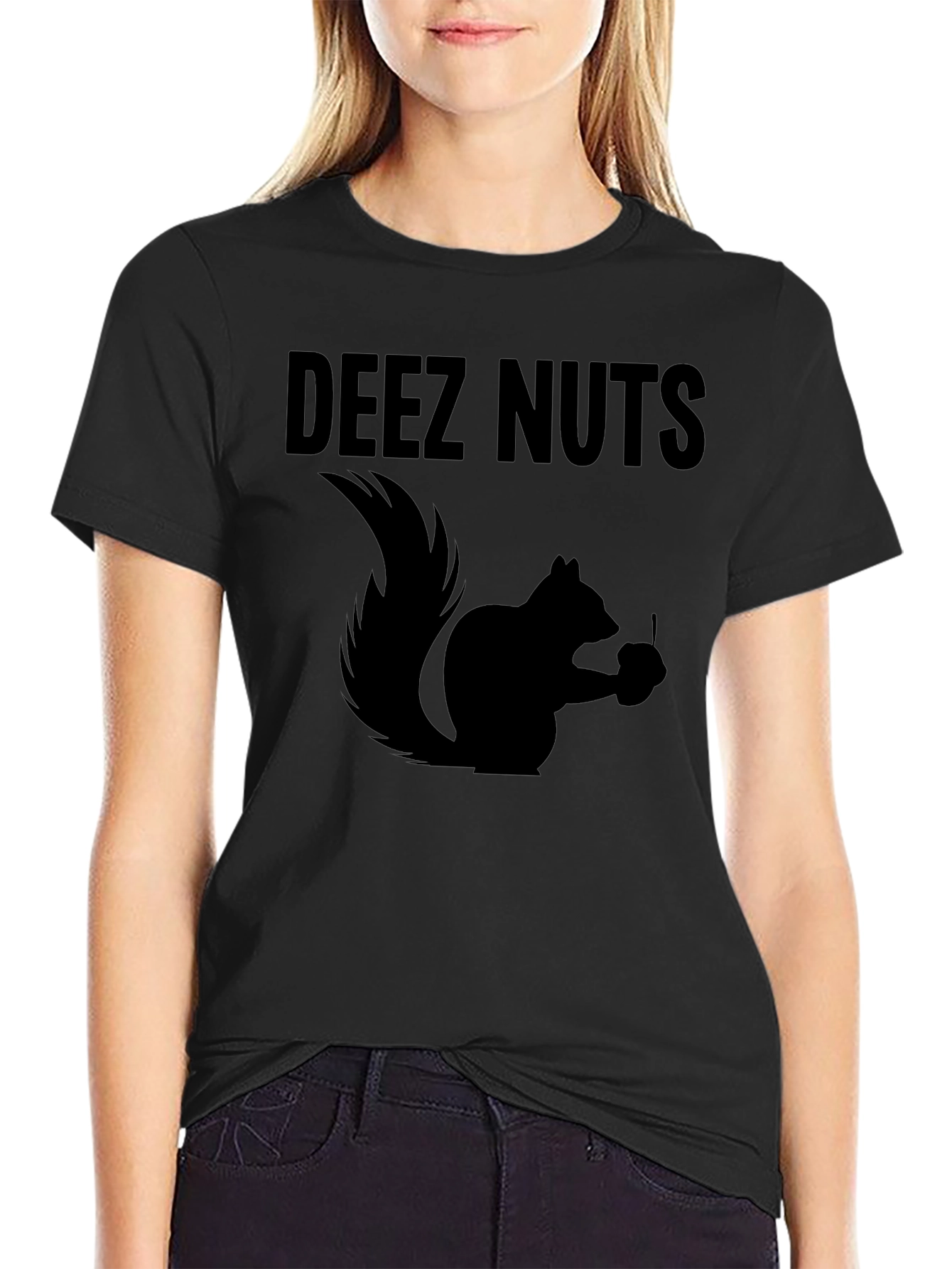 Deez Nuts Squirrel Graphic T-Shirt