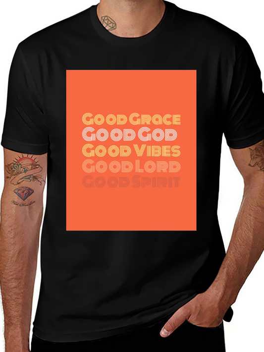 Good Vibes Graphic Tee - Soft Cotton Blend Shirt