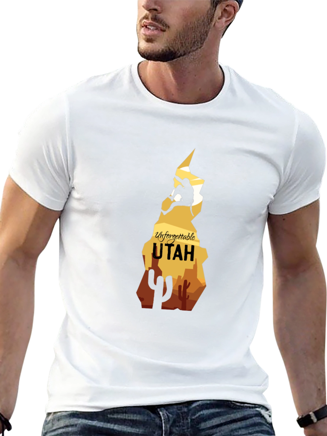 Unforgettable Utah Climber Graphic Tee - Black