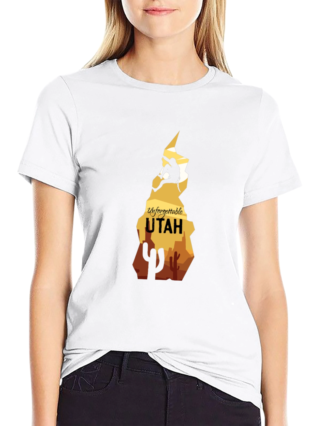 Unforgettable Utah Climber Graphic Tee - Black
