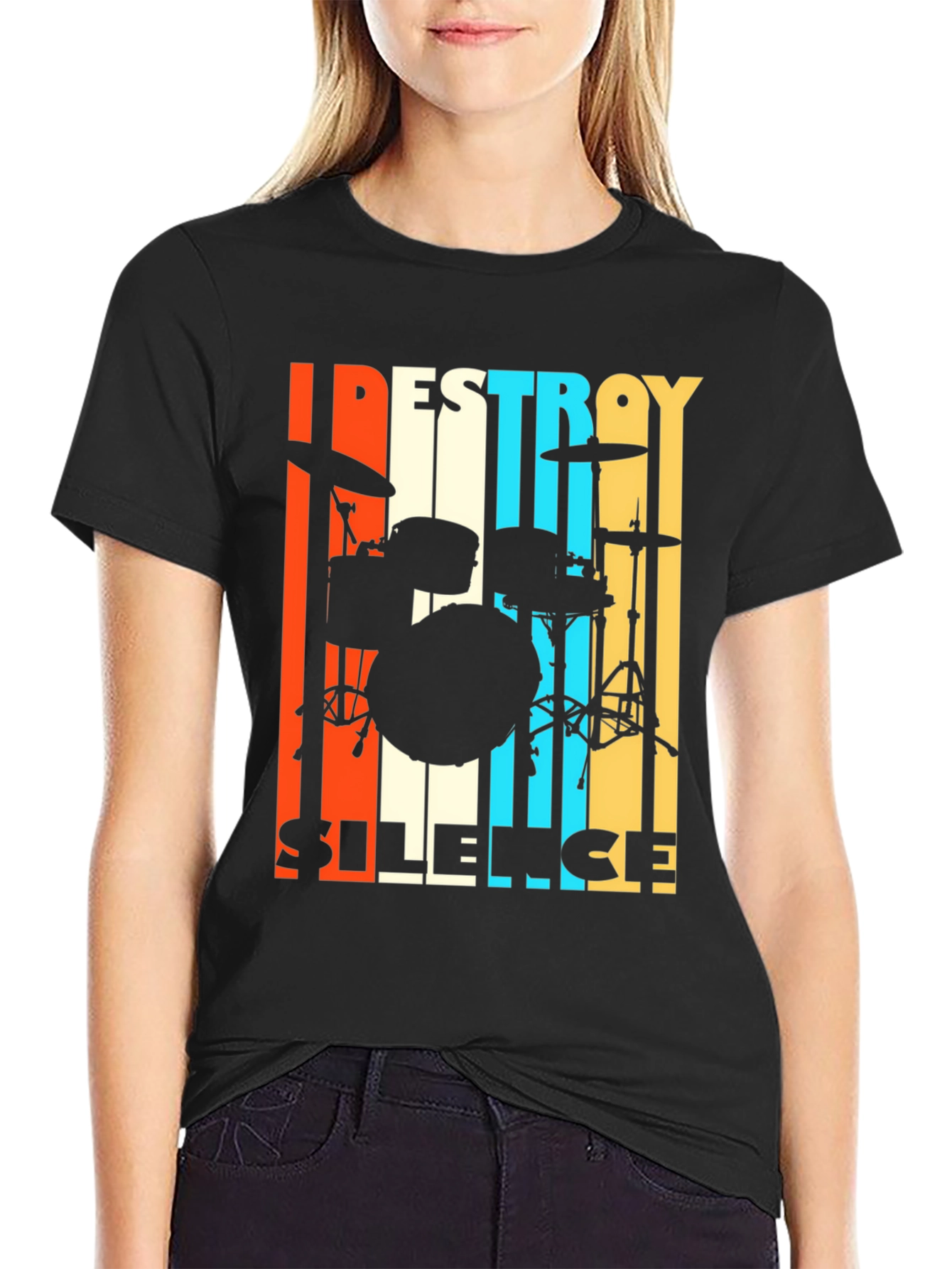 Destroy Silence Drummer T-Shirt