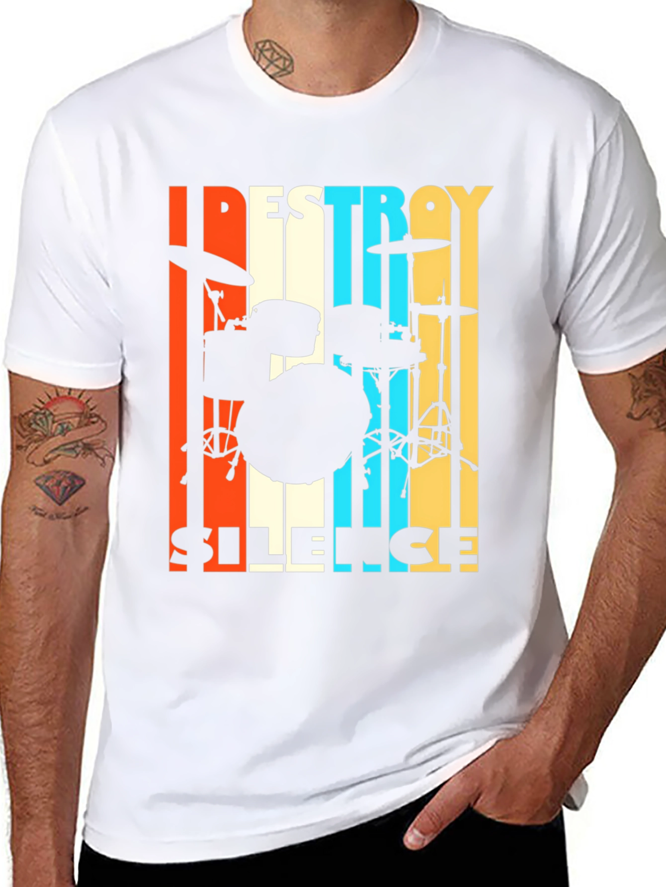 Destroy Silence Drummer T-Shirt