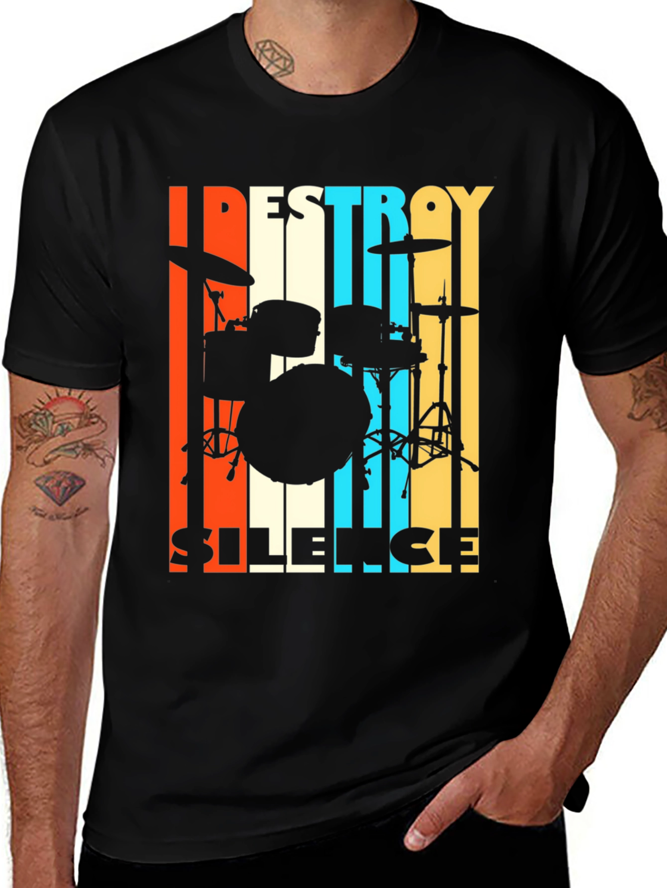 Destroy Silence Drummer T-Shirt