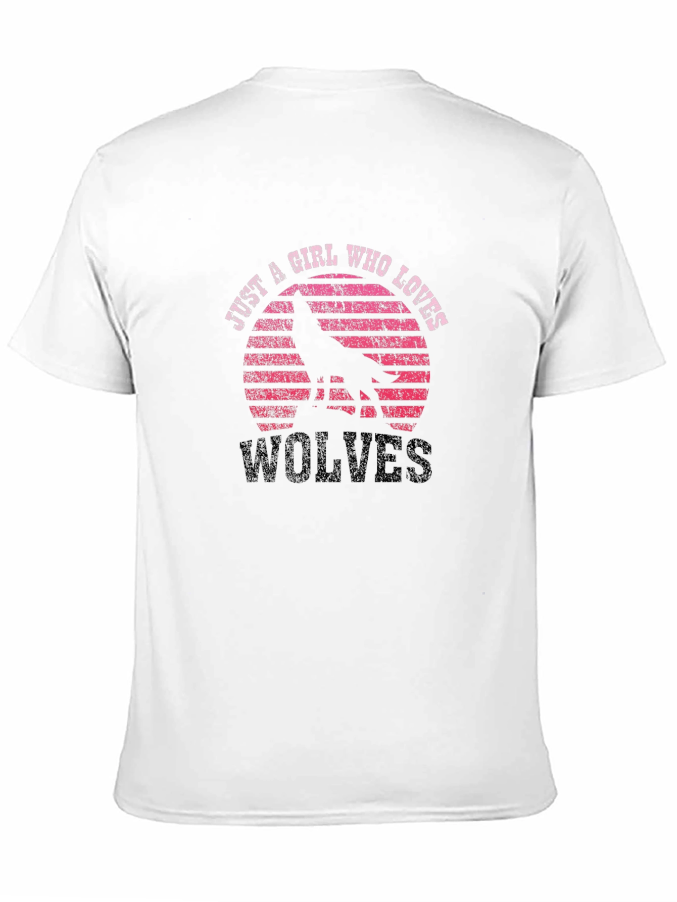 Just A Girl Who Loves Wolves Graphic T-Shirt