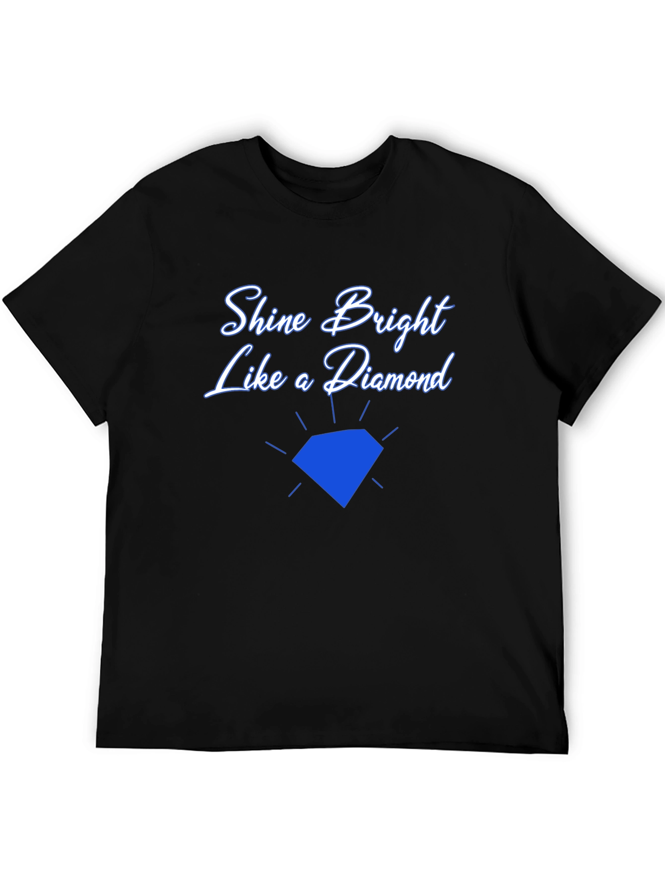 Shine Bright Diamond Graphic Tee - Black