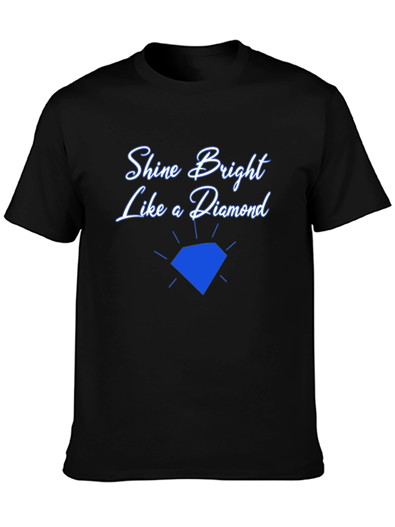 Shine Bright Diamond Graphic Tee - Black