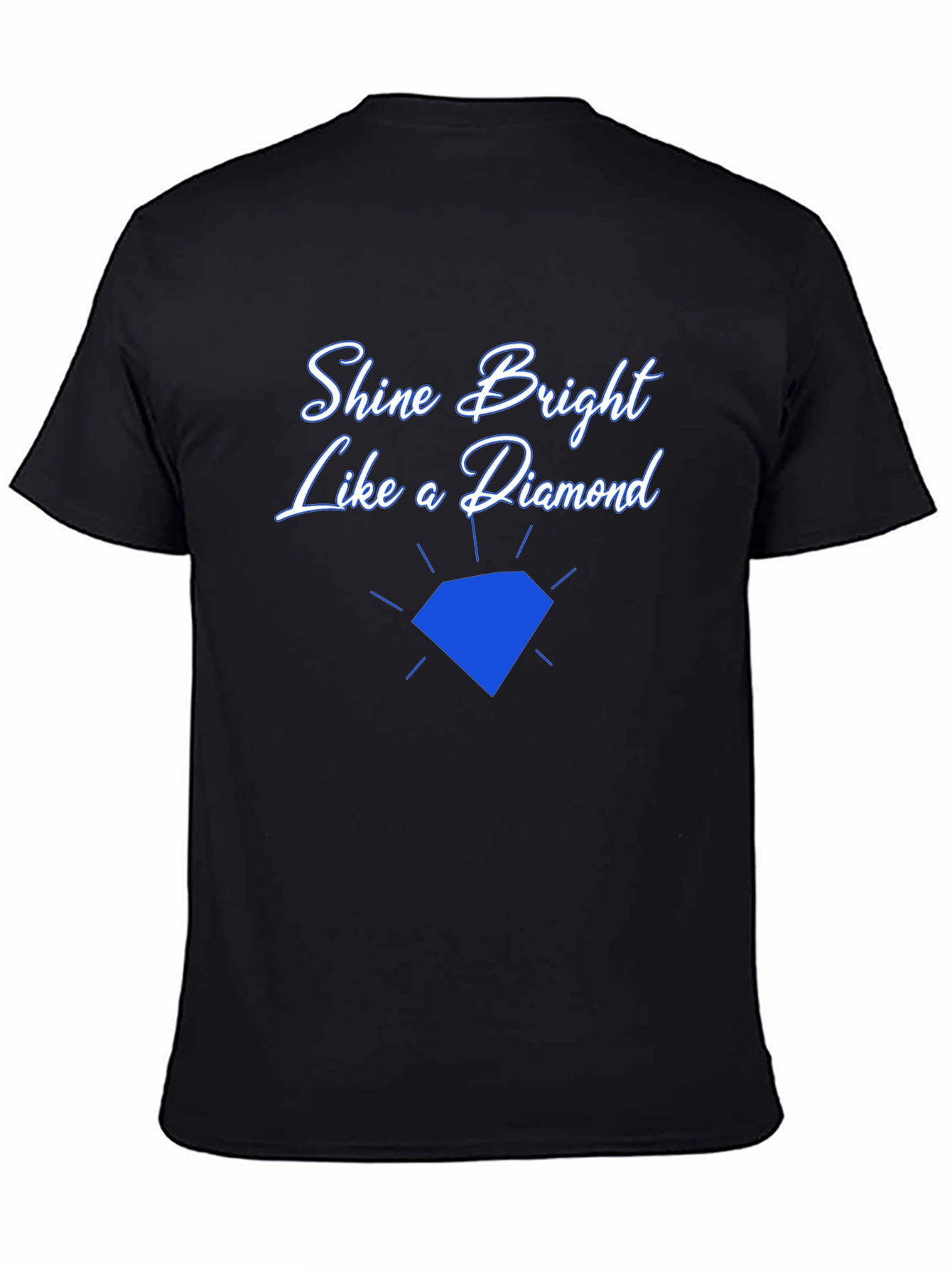 Shine Bright Diamond Graphic Tee - Black