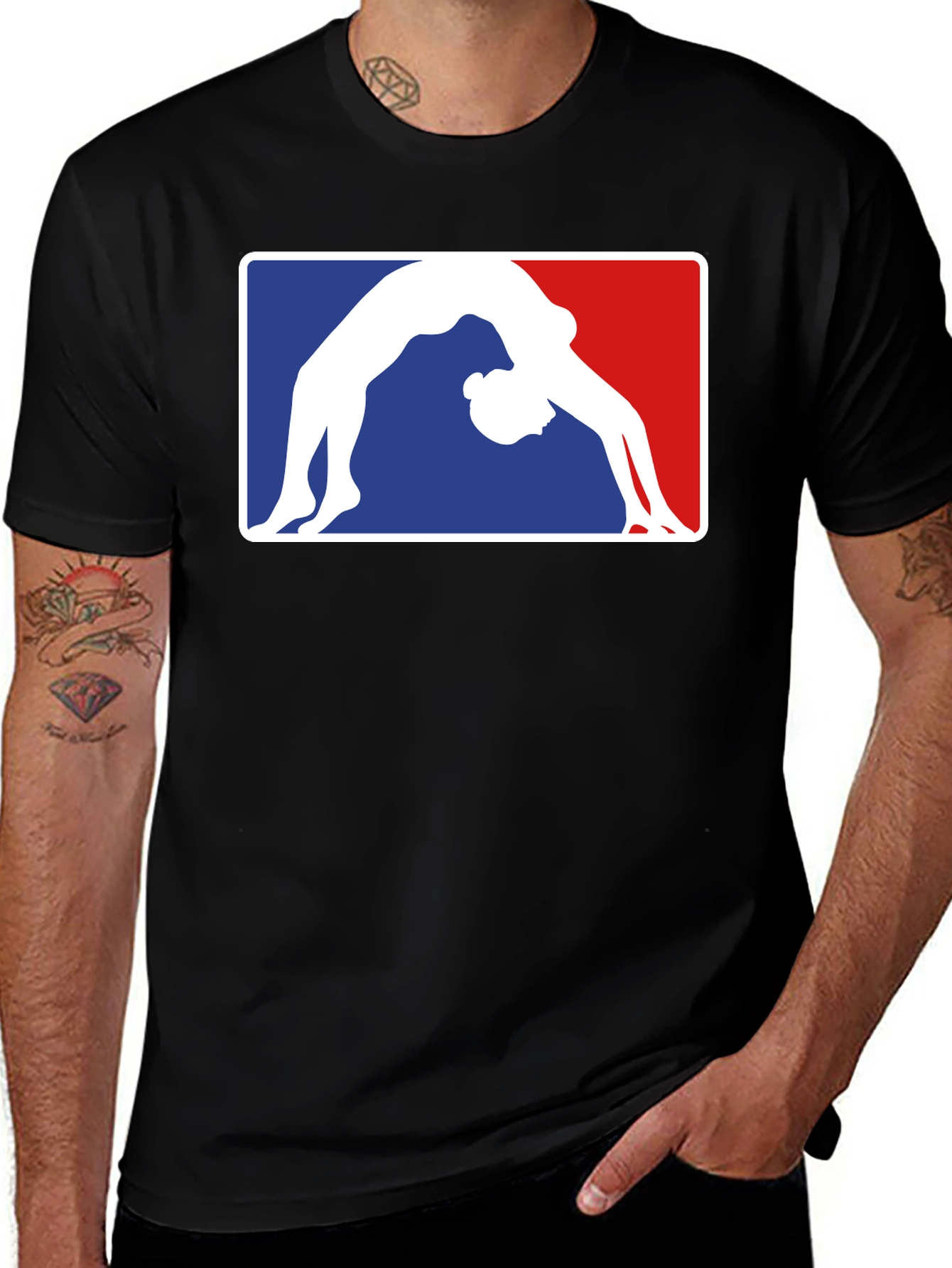 Gymnast Pose T-Shirt - Athlete in Action