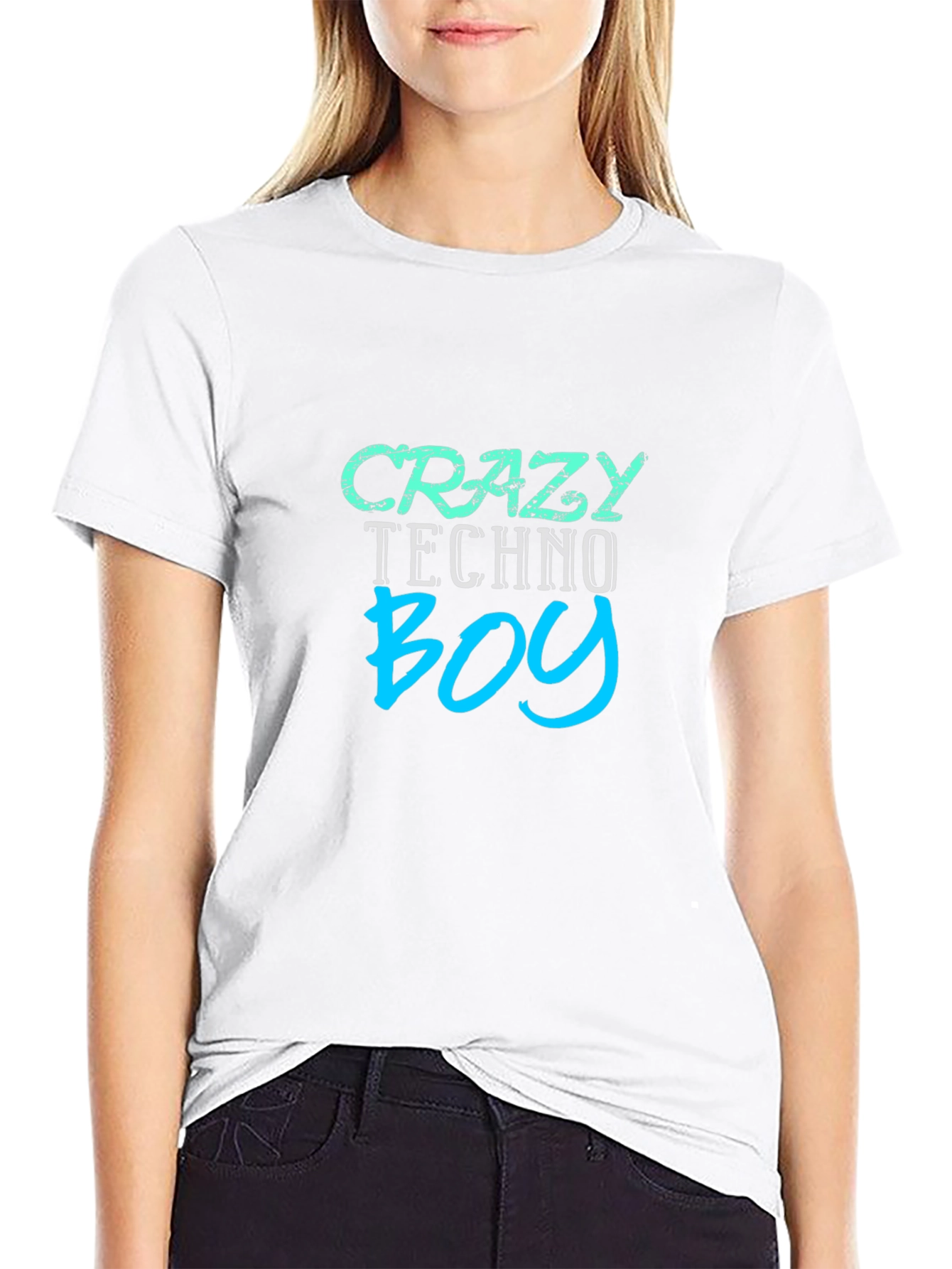 Crazy Techno Boy T-Shirt - Fun Graphic Tee
