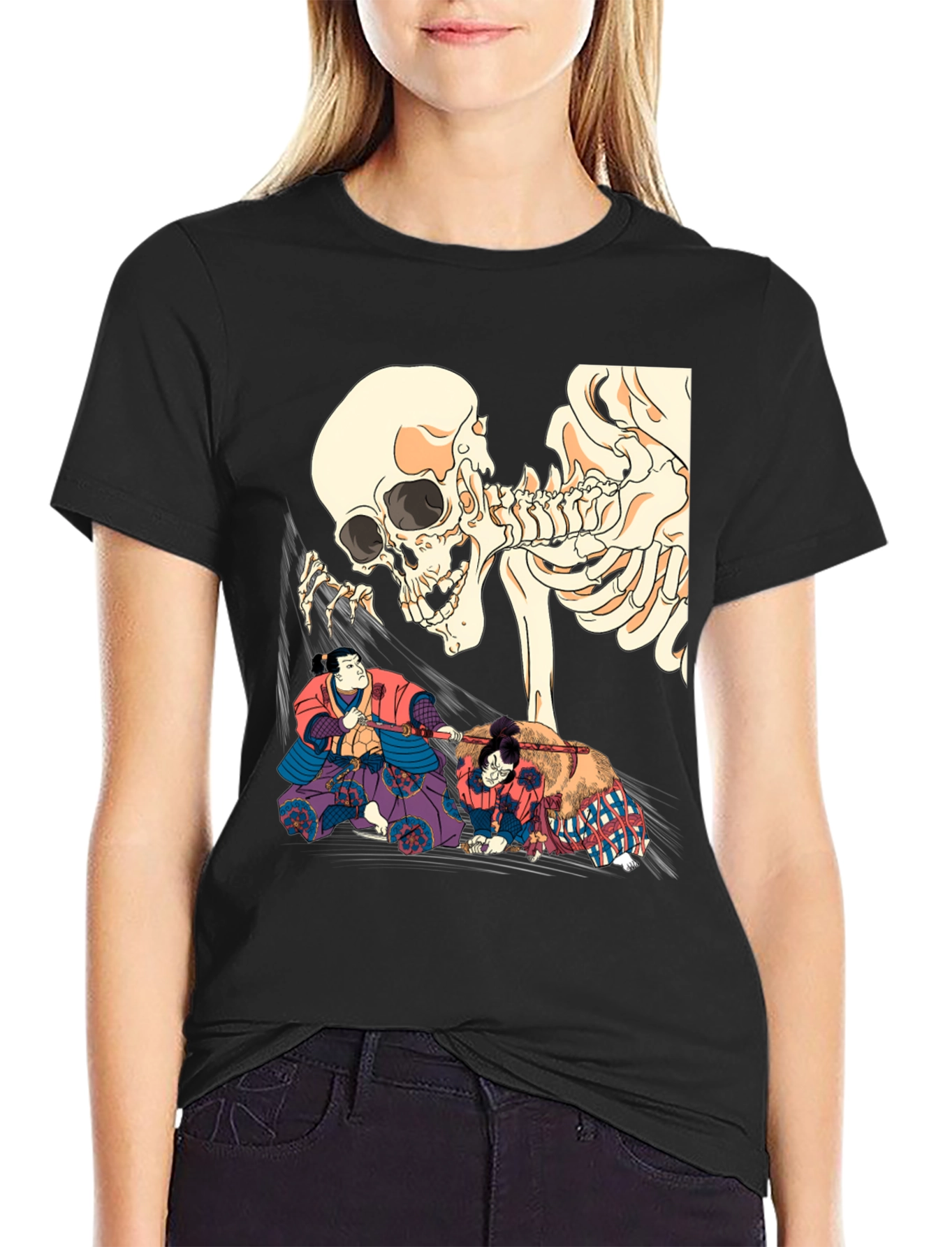 Skull & Sumo Wrestler Graphic T-Shirt