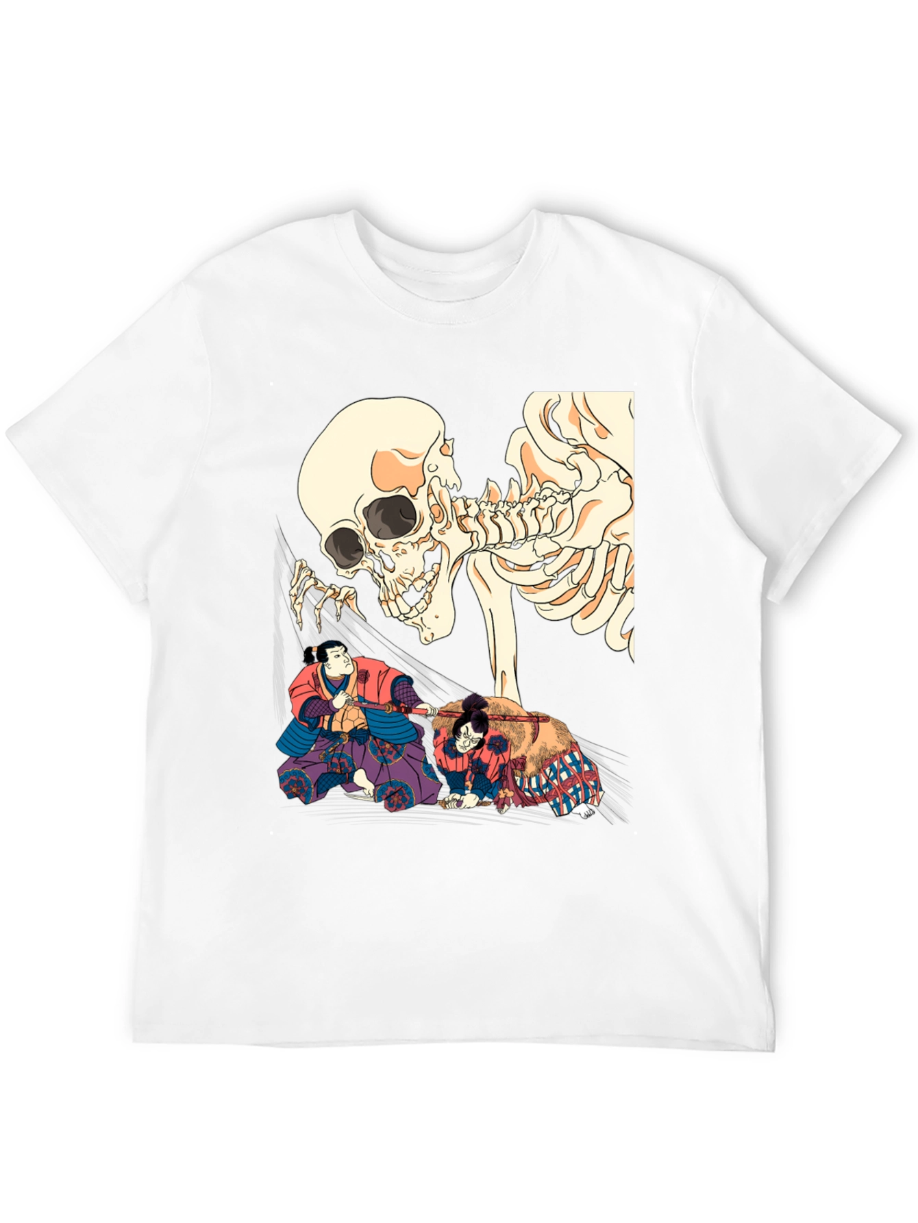 Skull & Sumo Wrestler Graphic T-Shirt