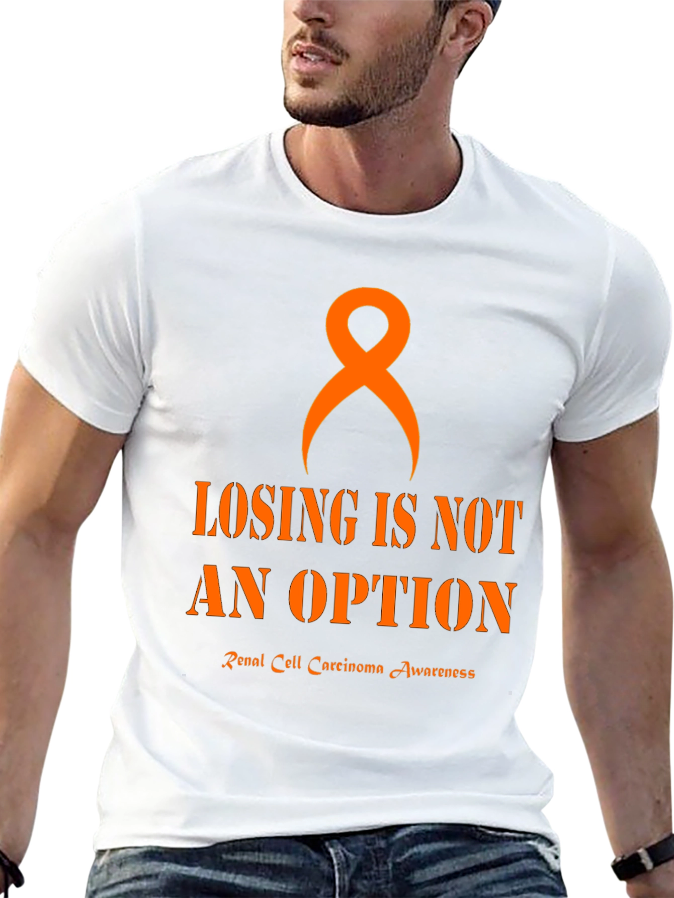 Renal Cell Carcinoma Awareness Ribbon T-Shirt