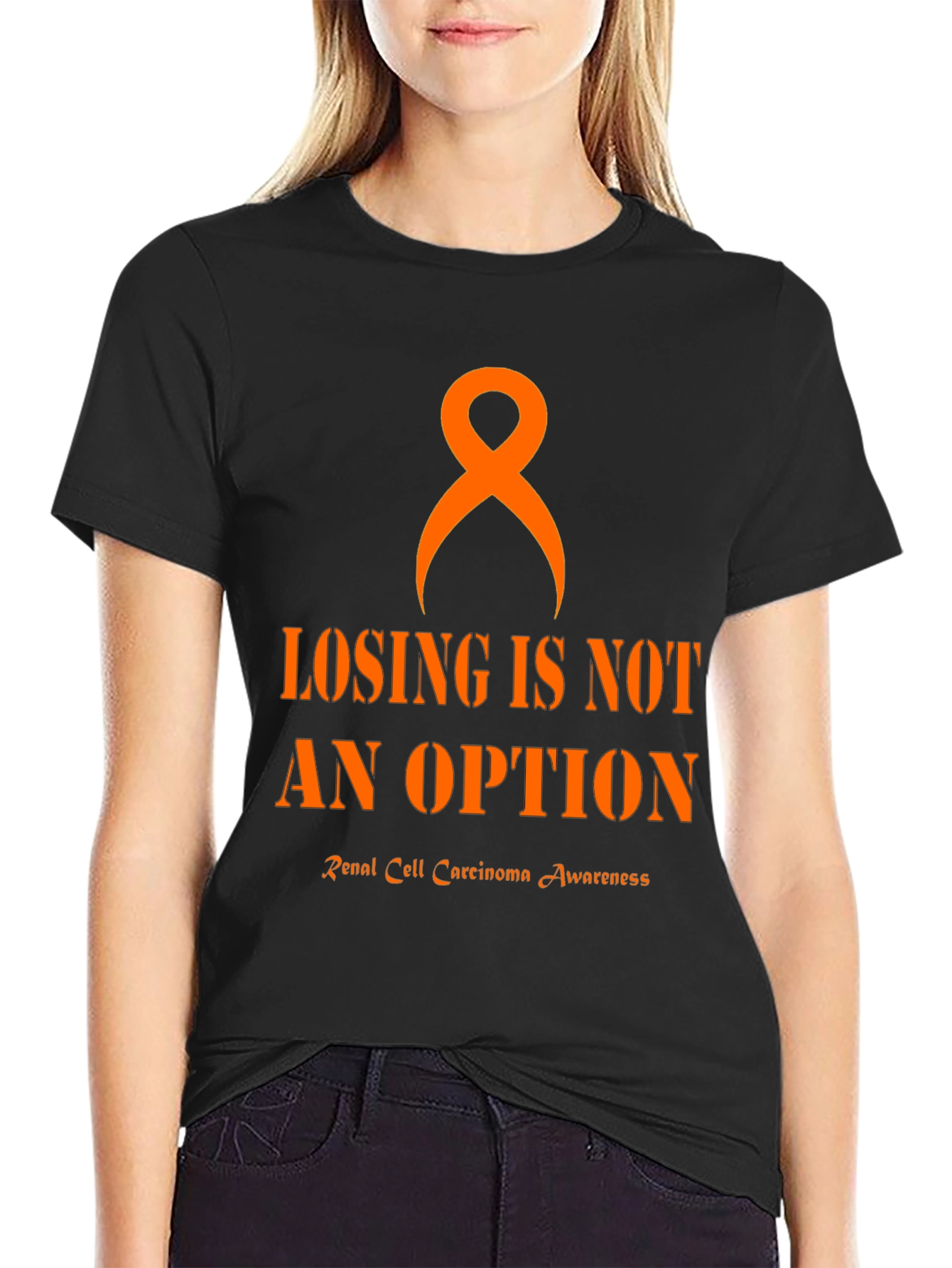 Renal Cell Carcinoma Awareness Ribbon T-Shirt