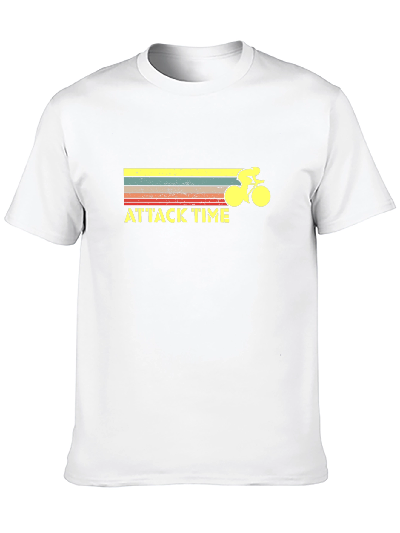 Attack Time Cycling T-Shirt - Retro Style
