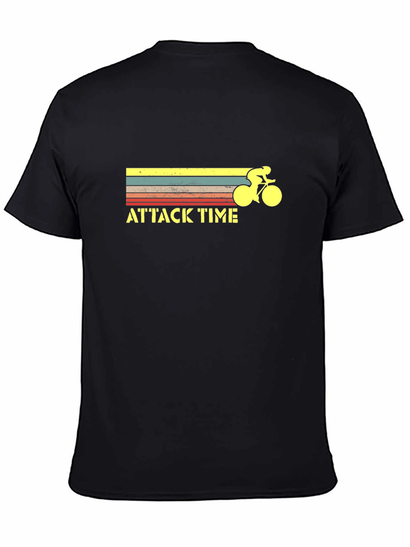 Attack Time Cycling T-Shirt - Retro Style