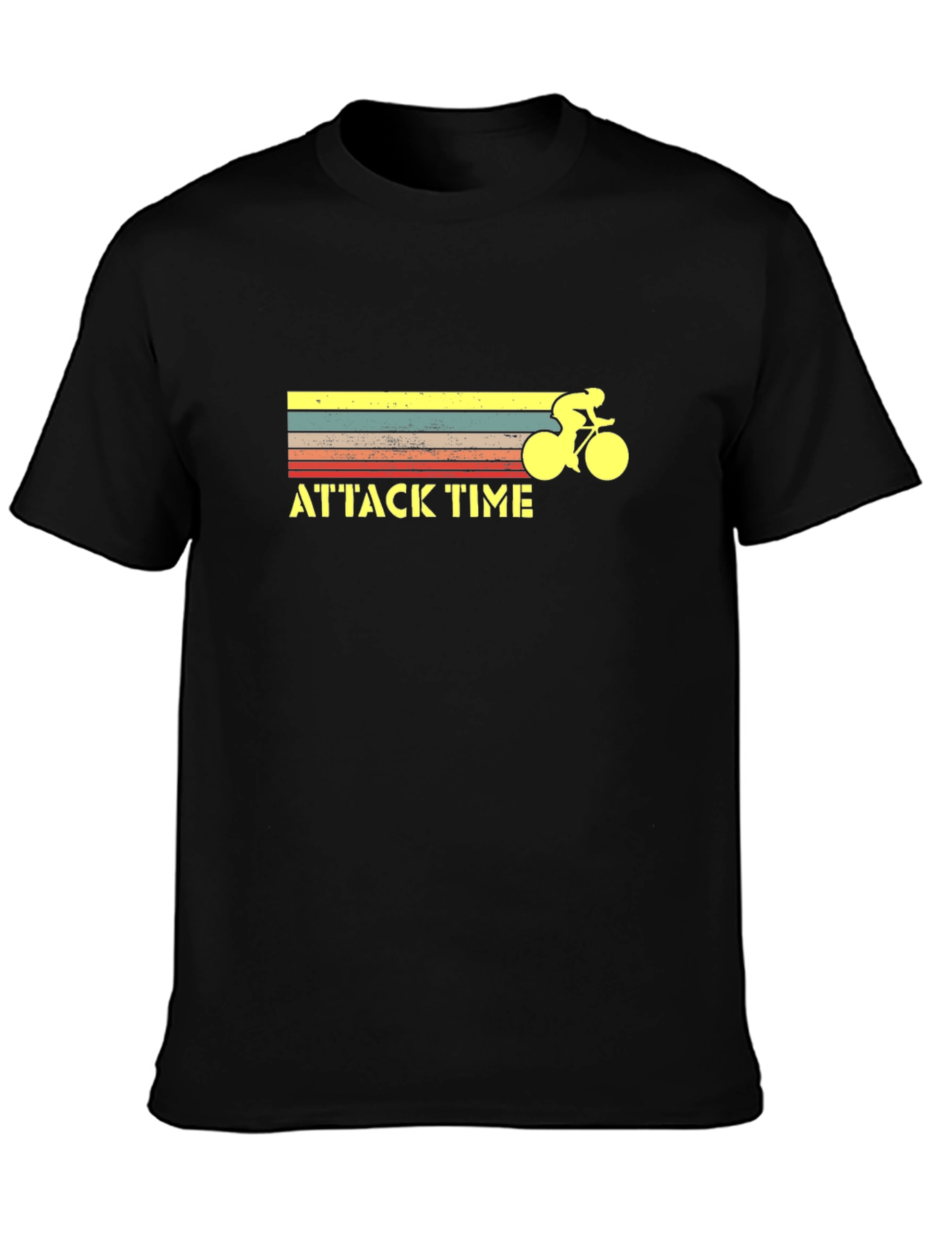 Attack Time Cycling T-Shirt - Retro Style