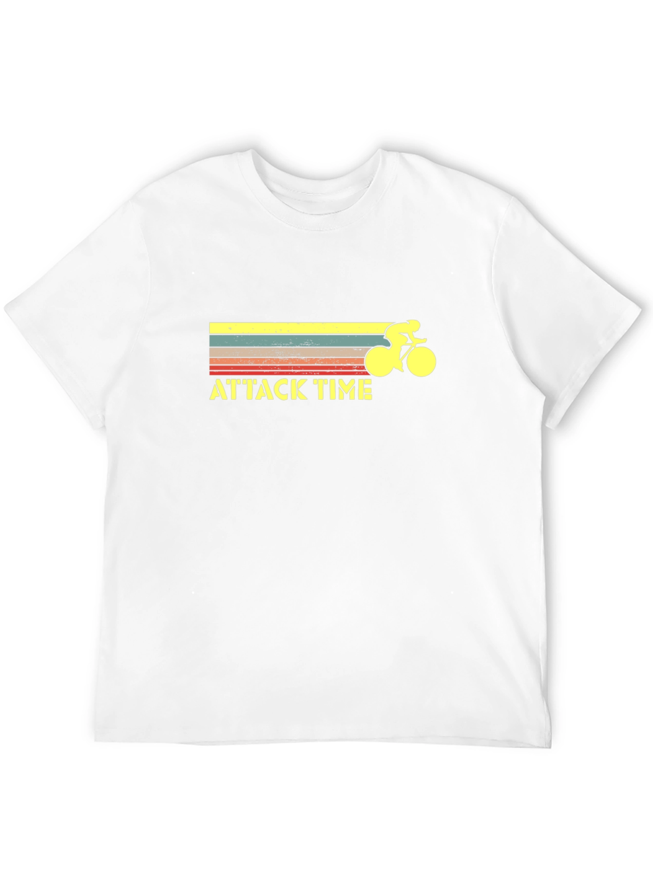Attack Time Cycling T-Shirt - Retro Style