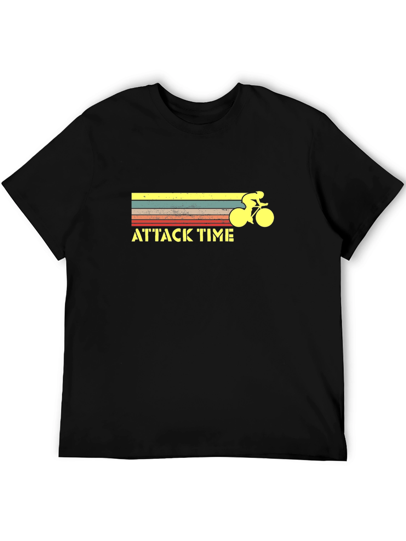 Attack Time Cycling T-Shirt - Retro Style