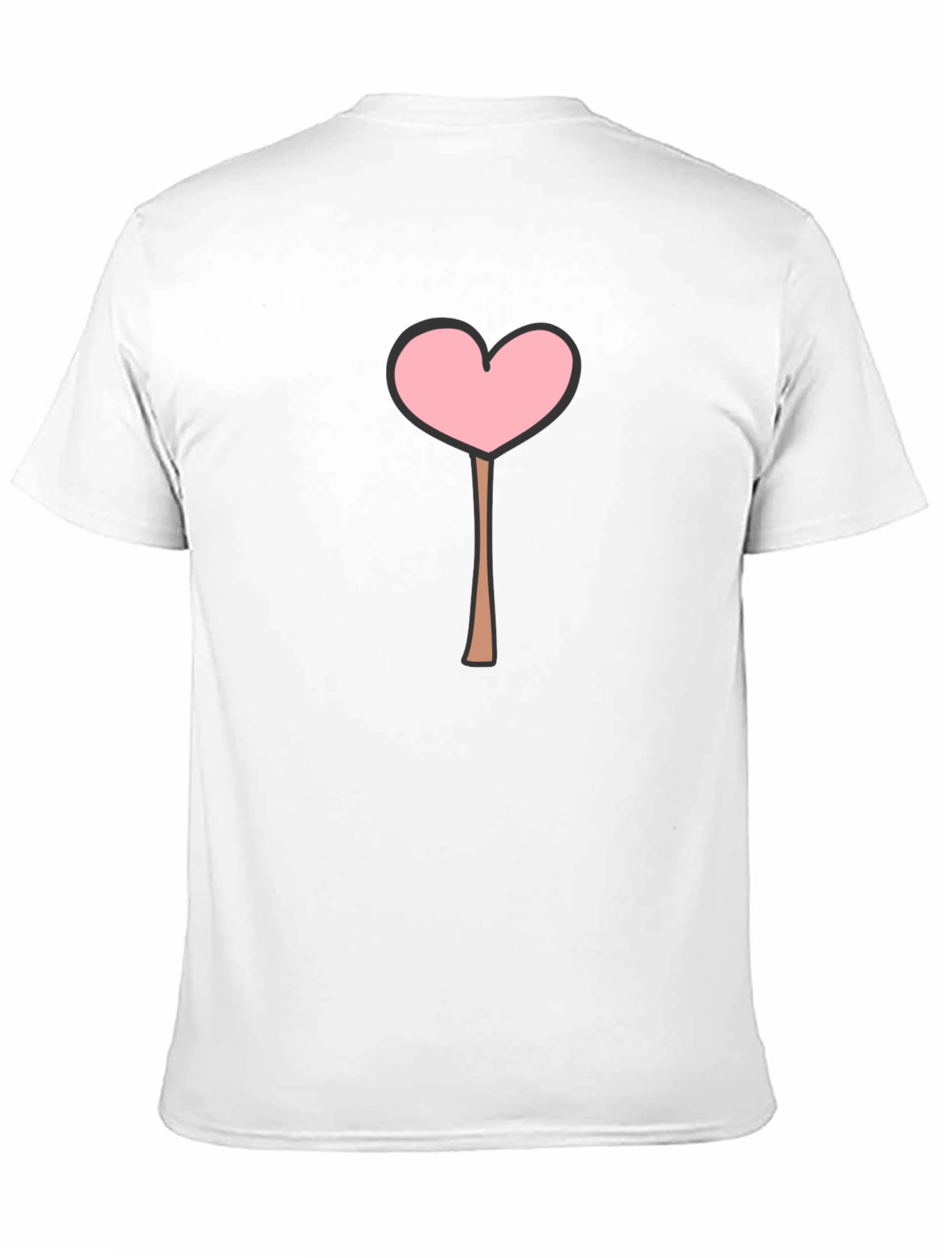 Heart Lollipop Graphic Tee - Black