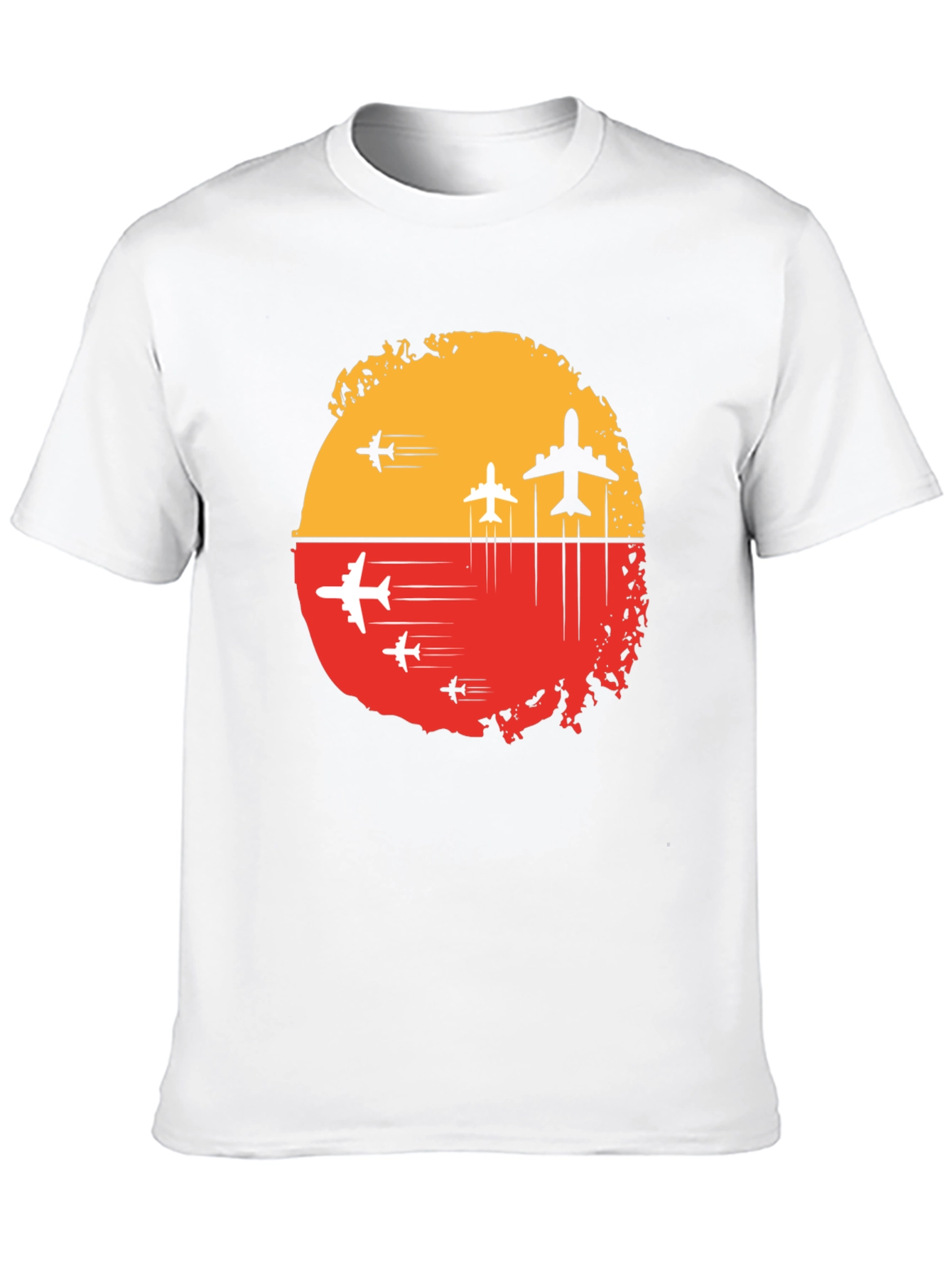 Airplane Graphic Tee - Sunset Flight Design