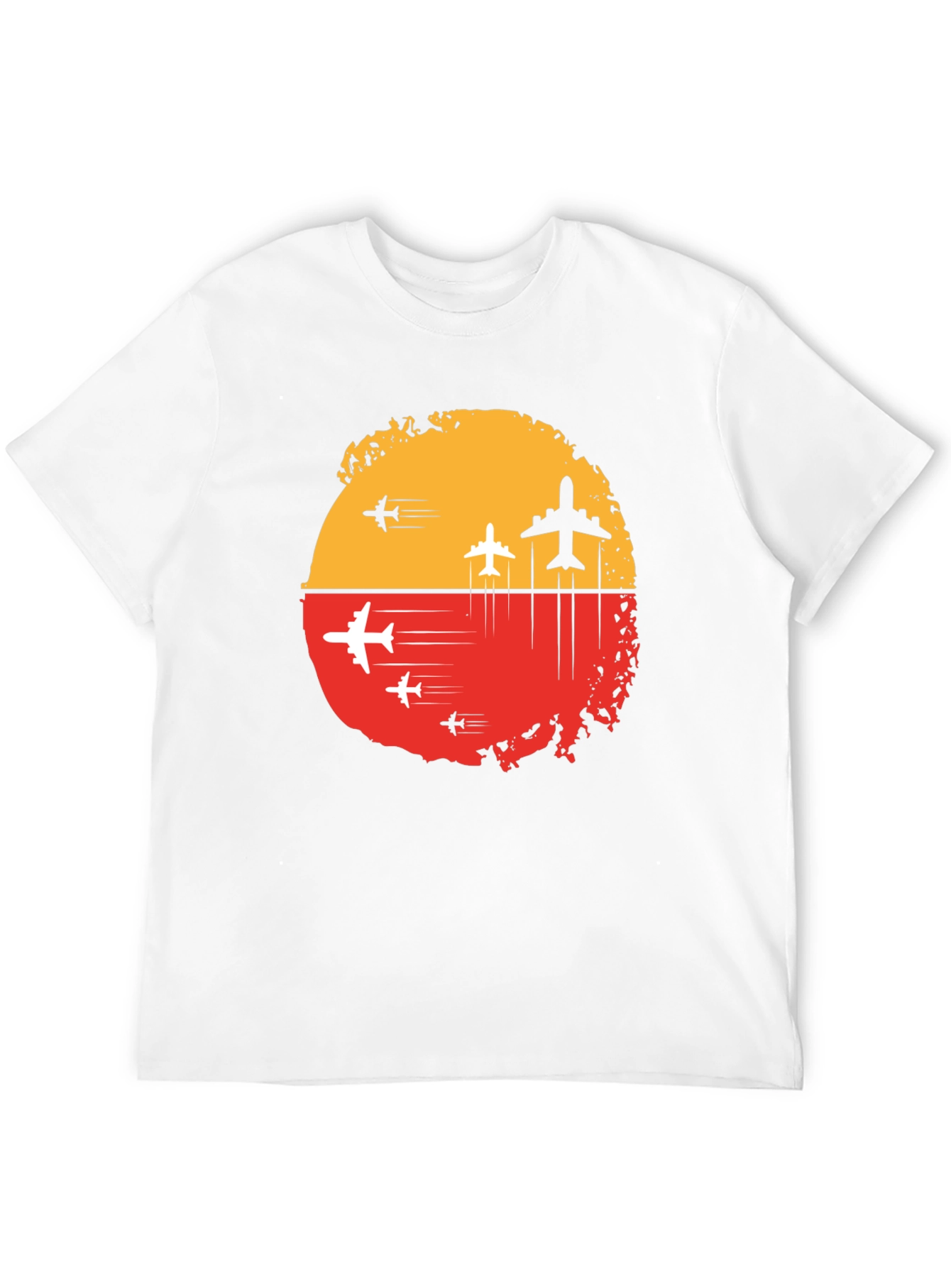 Airplane Graphic Tee - Sunset Flight Design