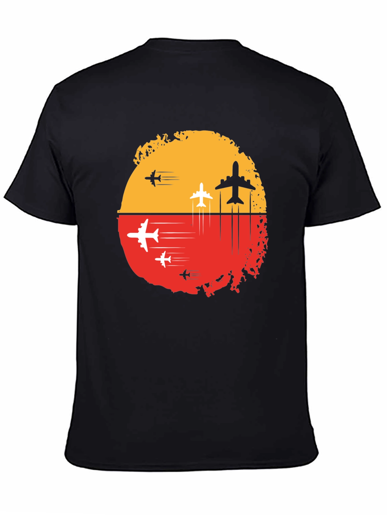 Airplane Graphic Tee - Sunset Flight Design