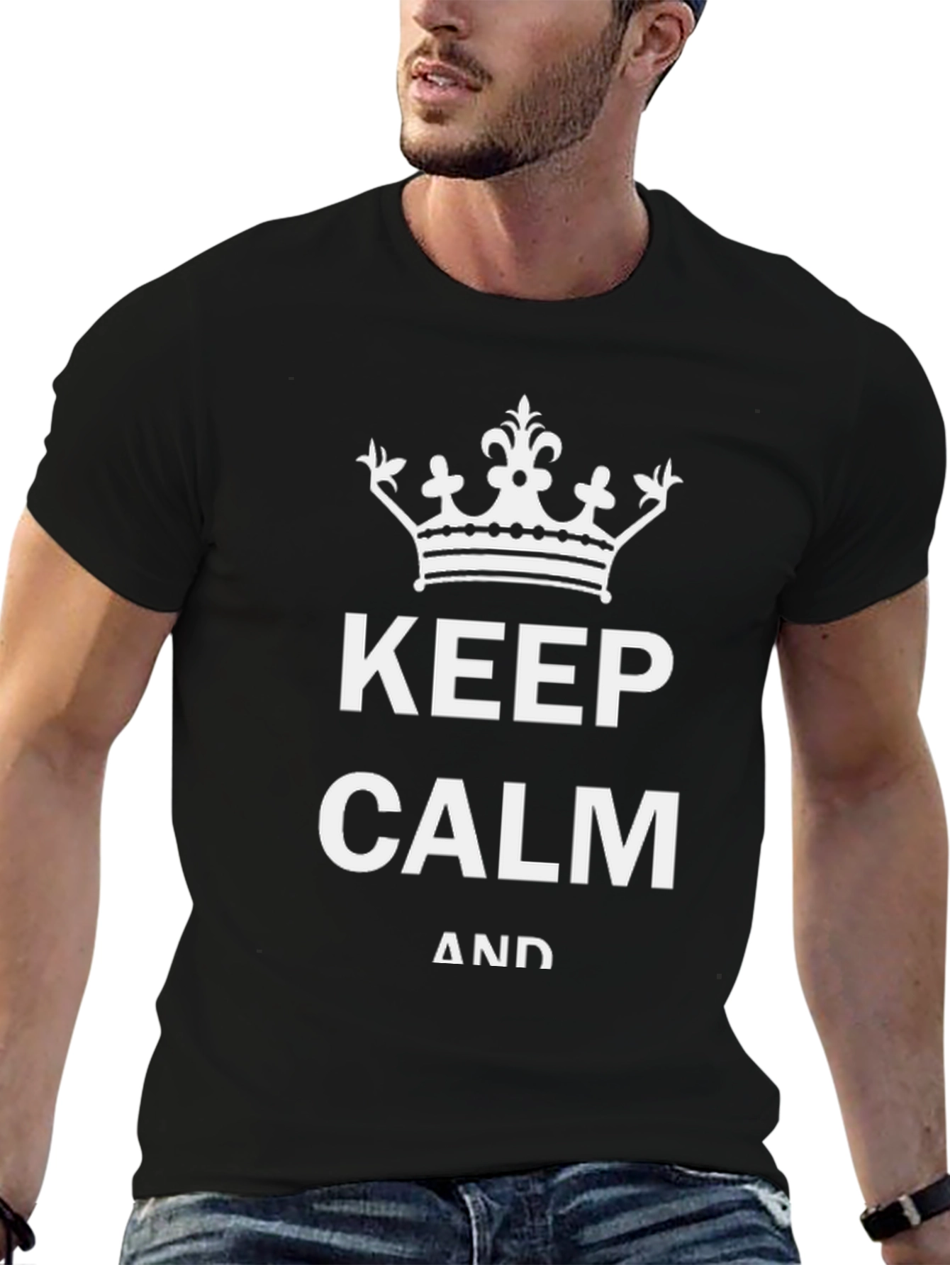 Keep Calm Graphic T-Shirt - Relaxed Fit