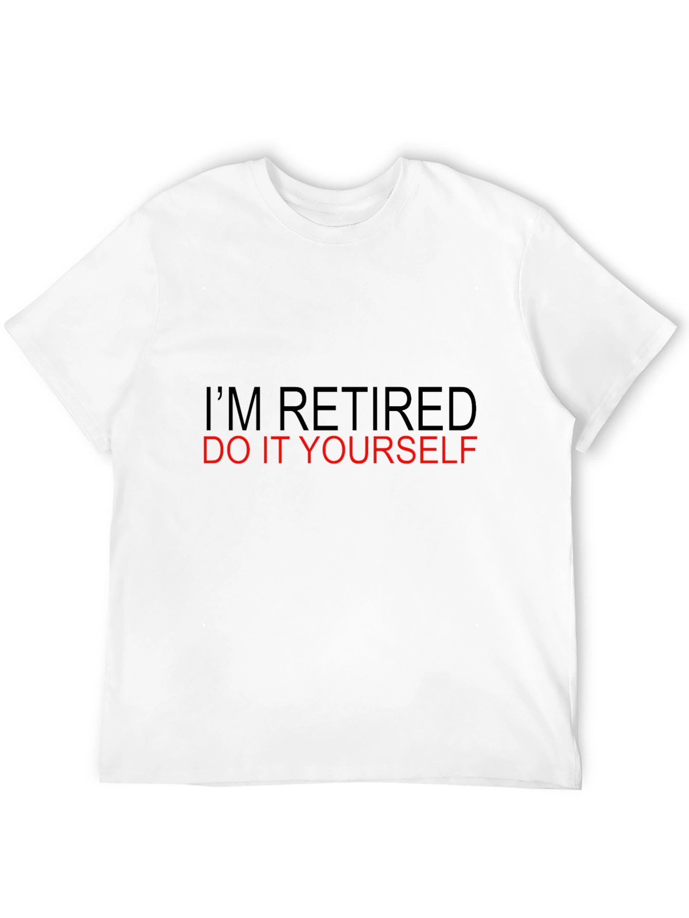 Retired DIY T-Shirt - Black Cotton Tee