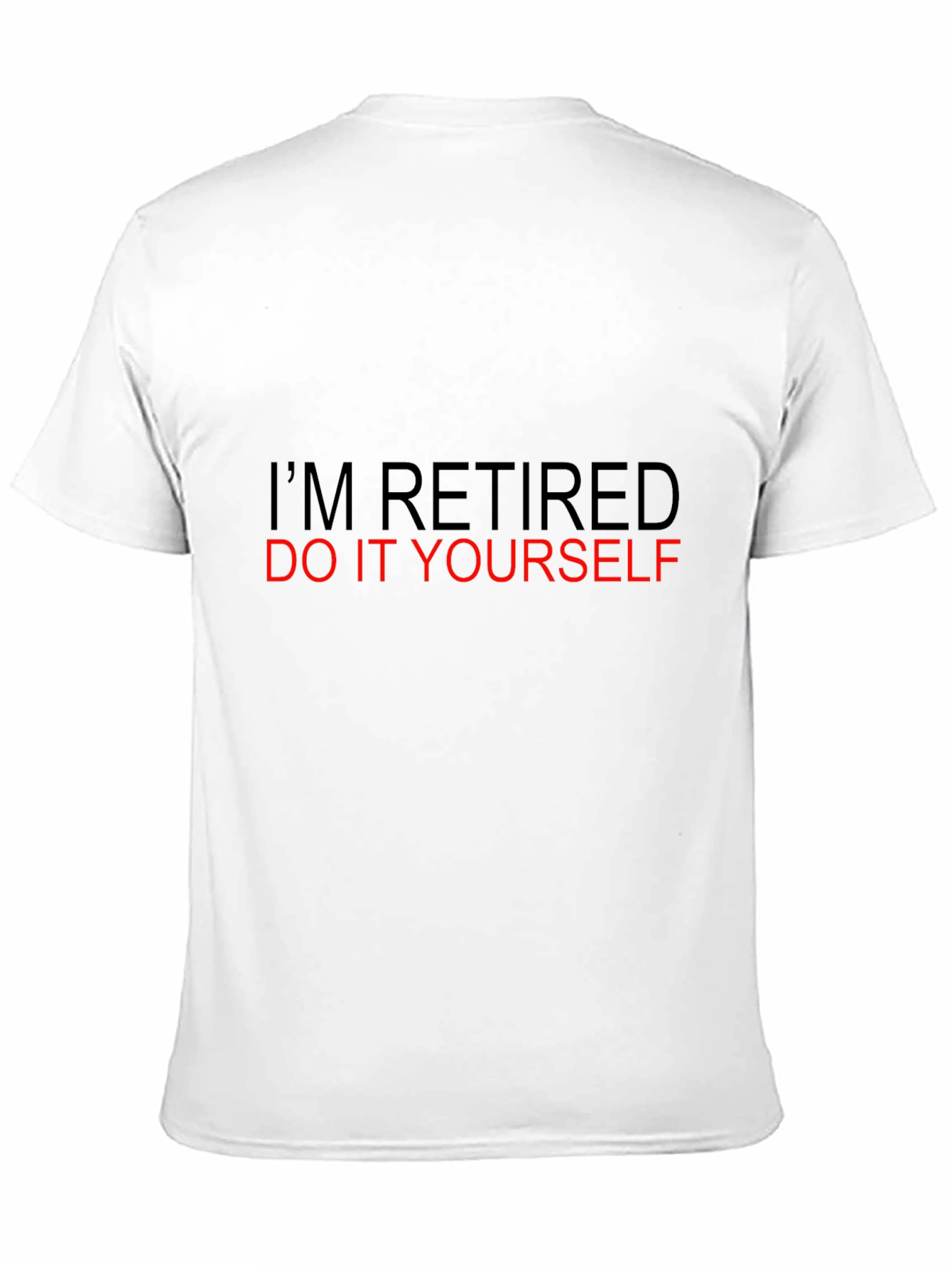 Retired DIY T-Shirt - Black Cotton Tee