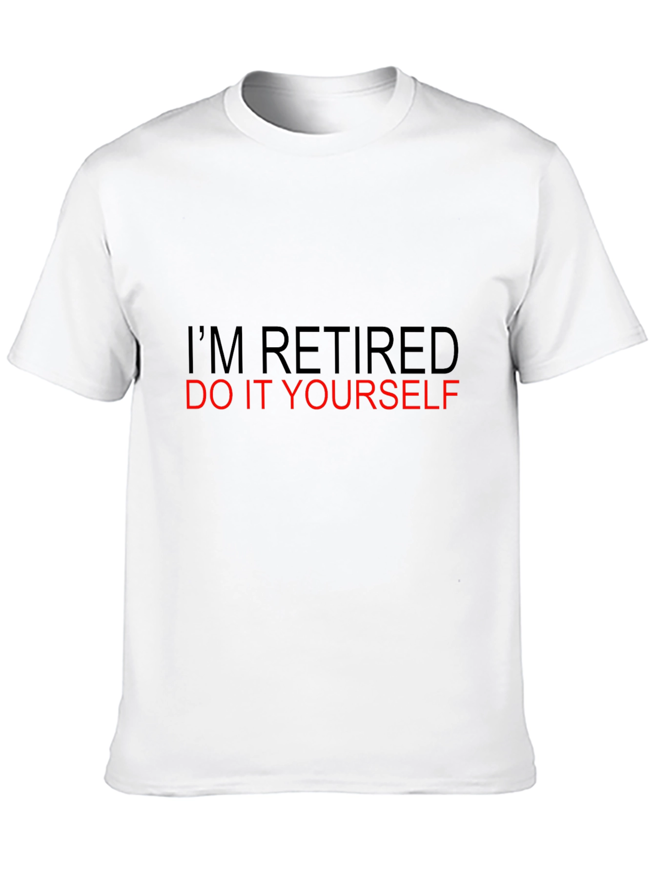Retired DIY T-Shirt - Black Cotton Tee