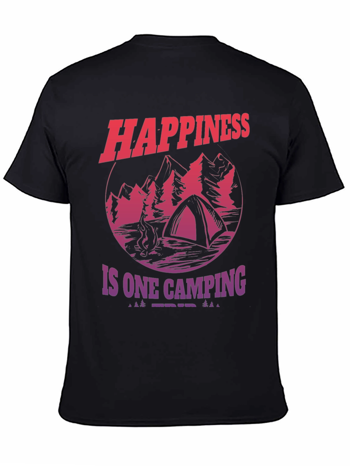 Happiness is One Camping Trip Graphic Tee