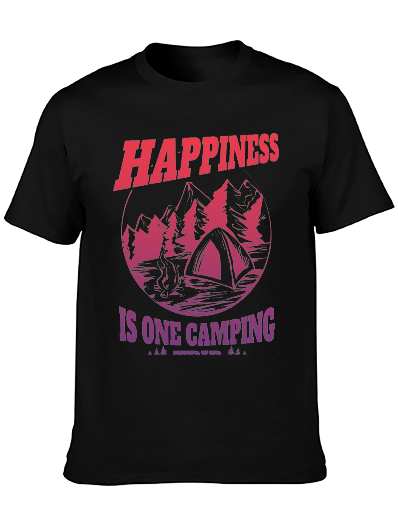 Happiness is One Camping Trip Graphic Tee
