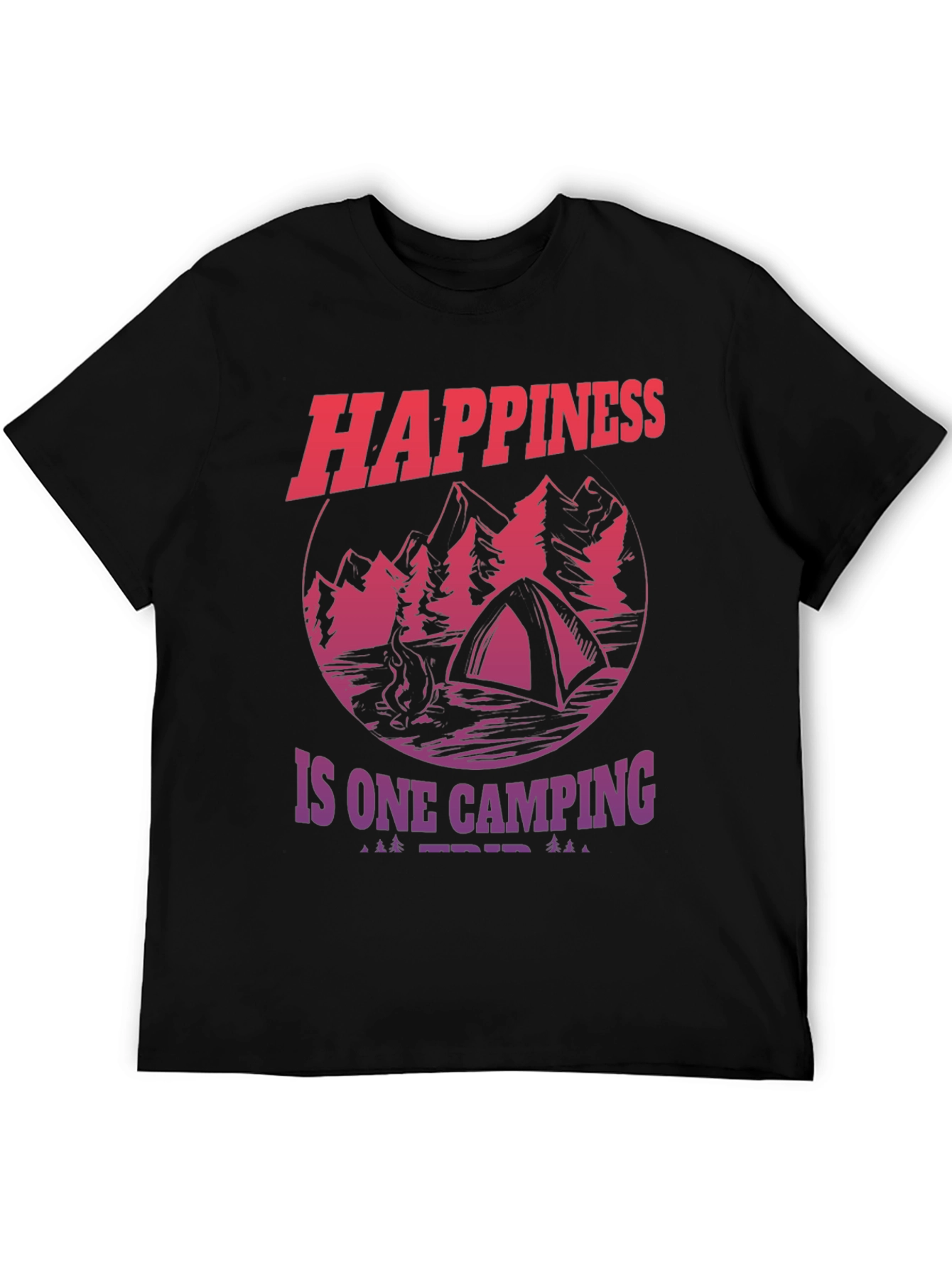 Happiness is One Camping Trip Graphic Tee