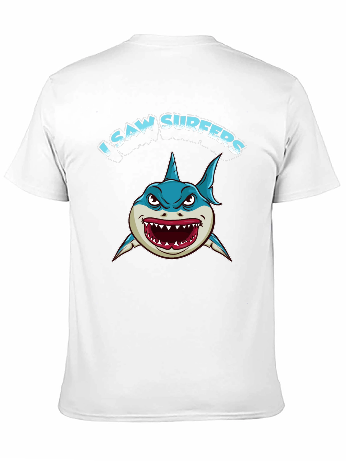 I Saw Surfers Shark Graphic Tee - Black