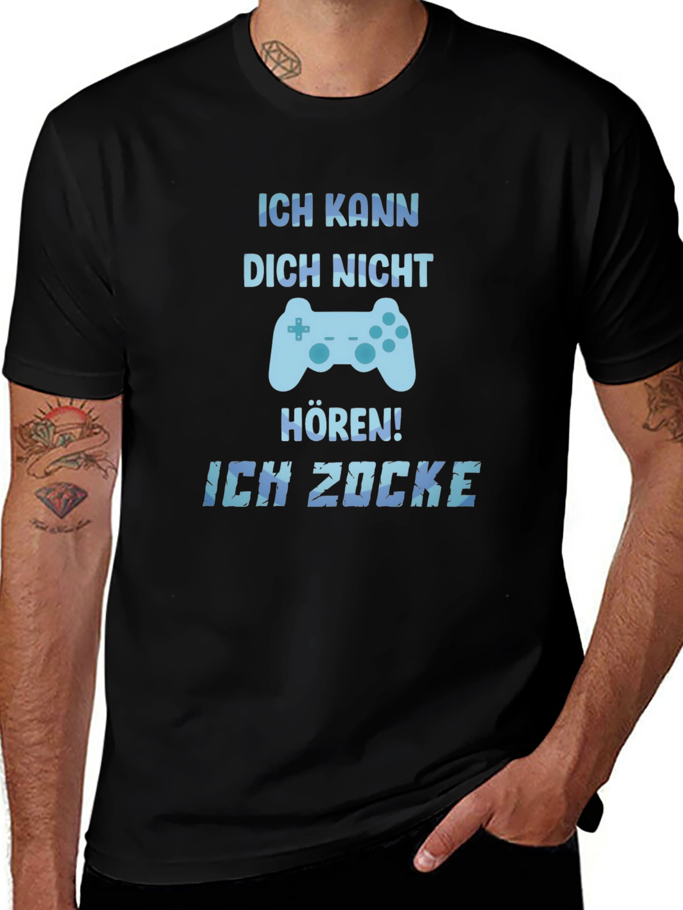 Ich Zocke T-Shirt Gaming Tee