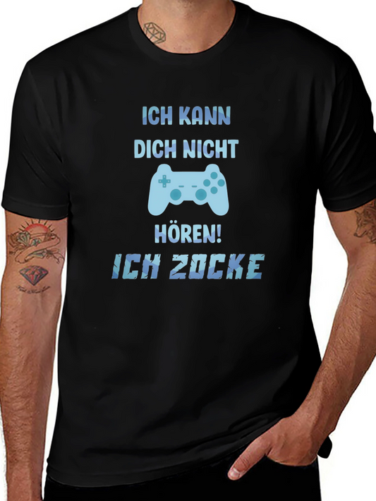 Ich Zocke T-Shirt Gaming Tee