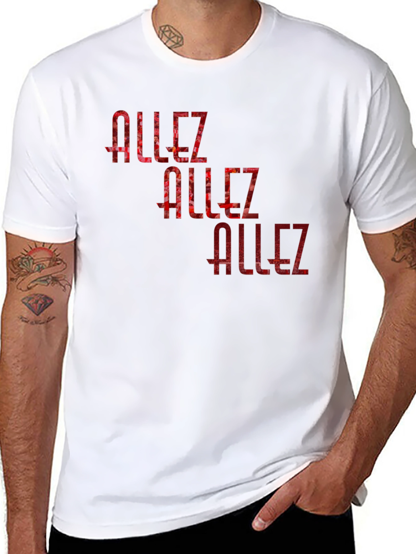 Allez Graphic Print Black T-Shirt