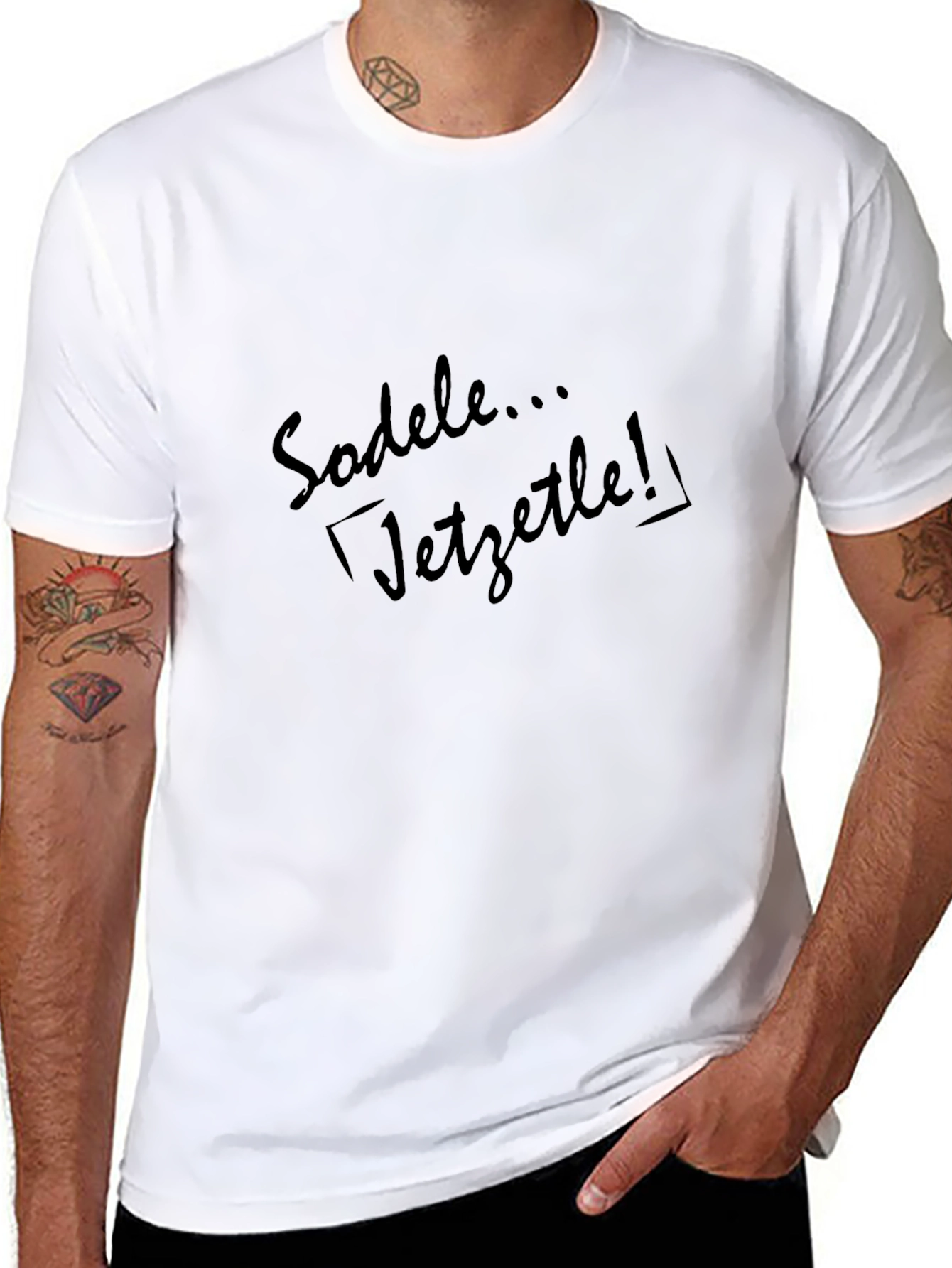 Sodele... Jetztle! Black Graphic Tee