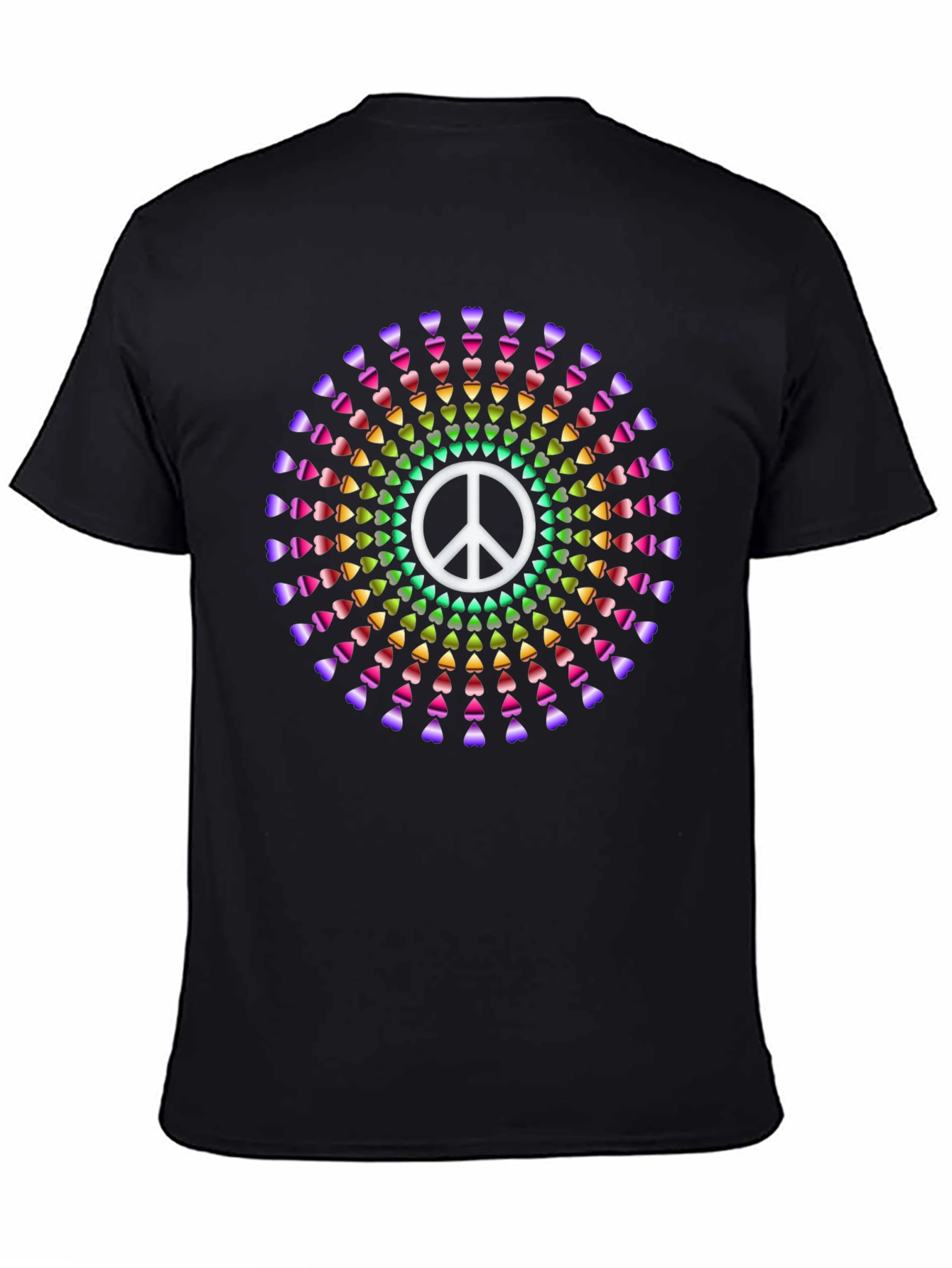 Peace Sign Rainbow Heart T-Shirt
