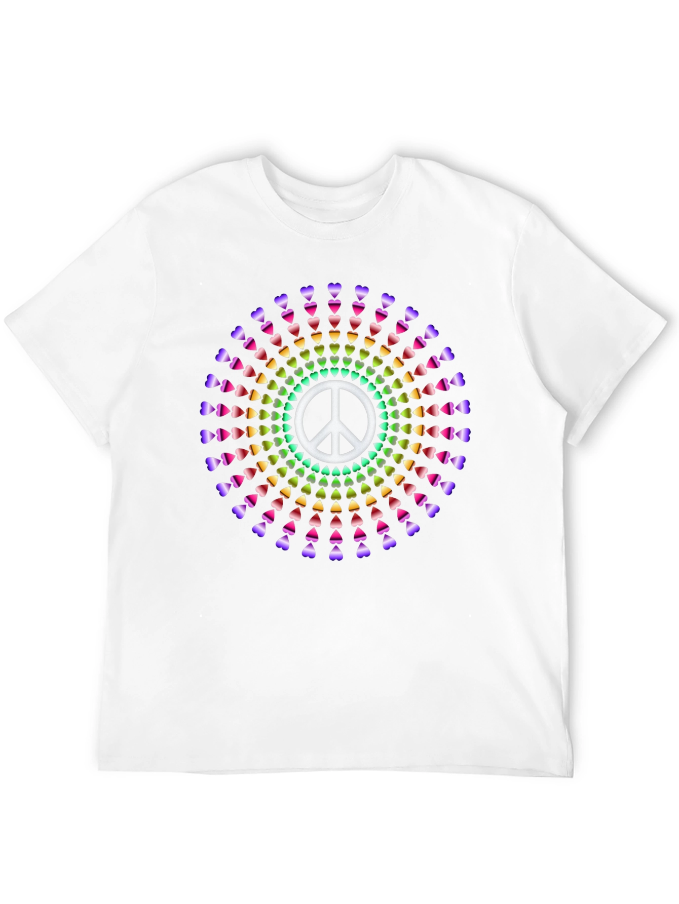 Peace Sign Rainbow Heart T-Shirt