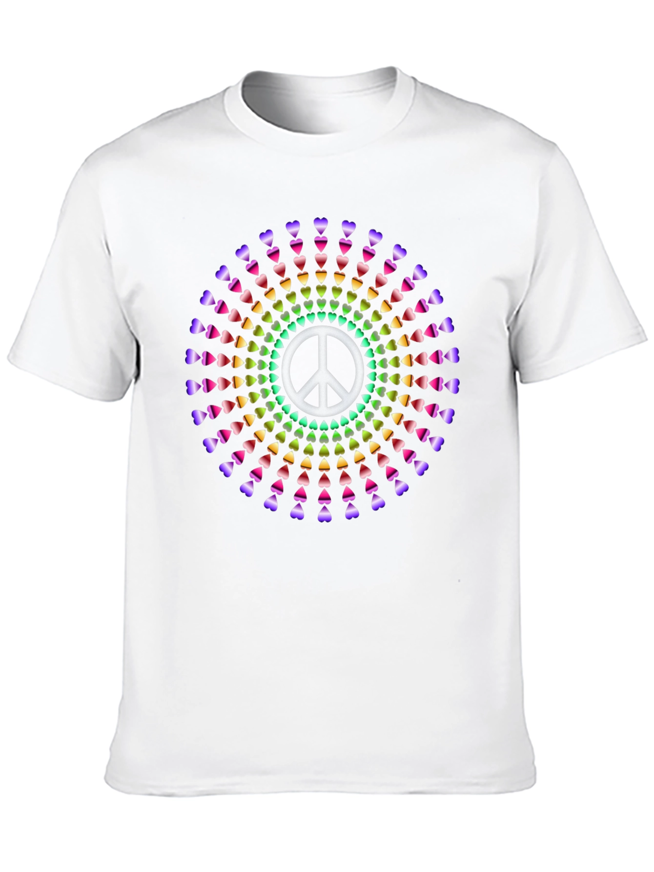 Peace Sign Rainbow Heart T-Shirt