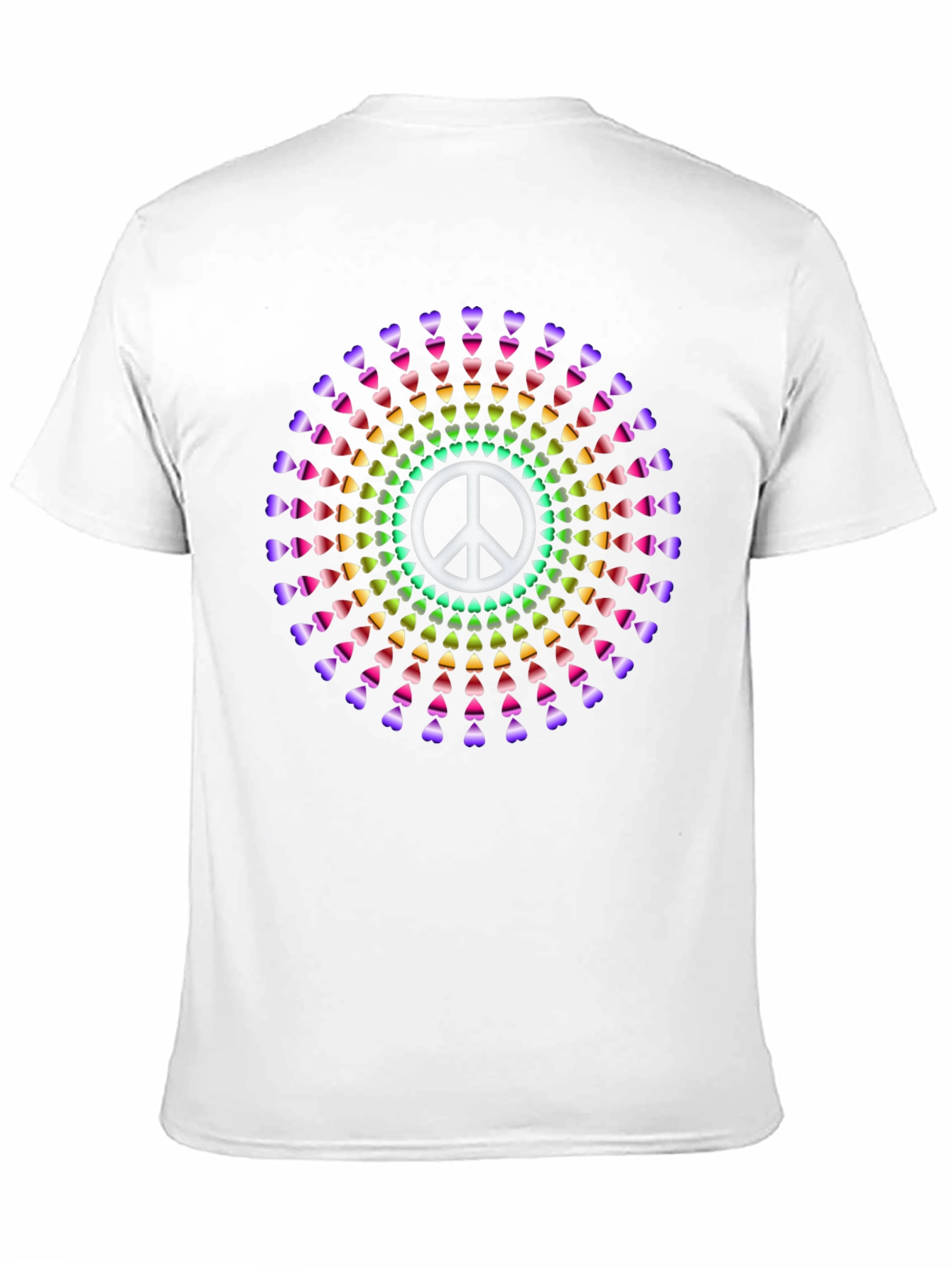 Peace Sign Rainbow Heart T-Shirt