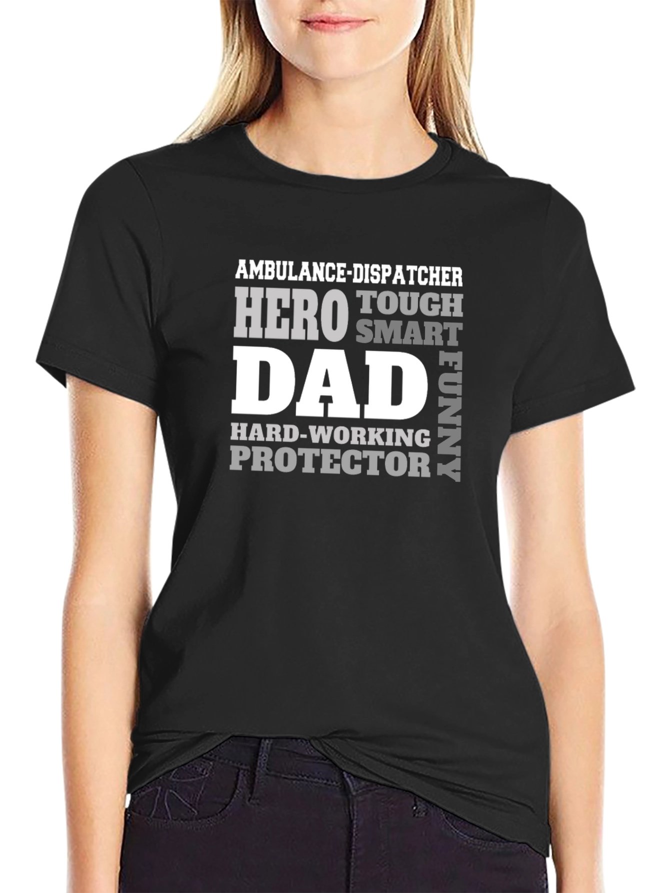Ambulance Dispatcher Hero Dad T-Shirt