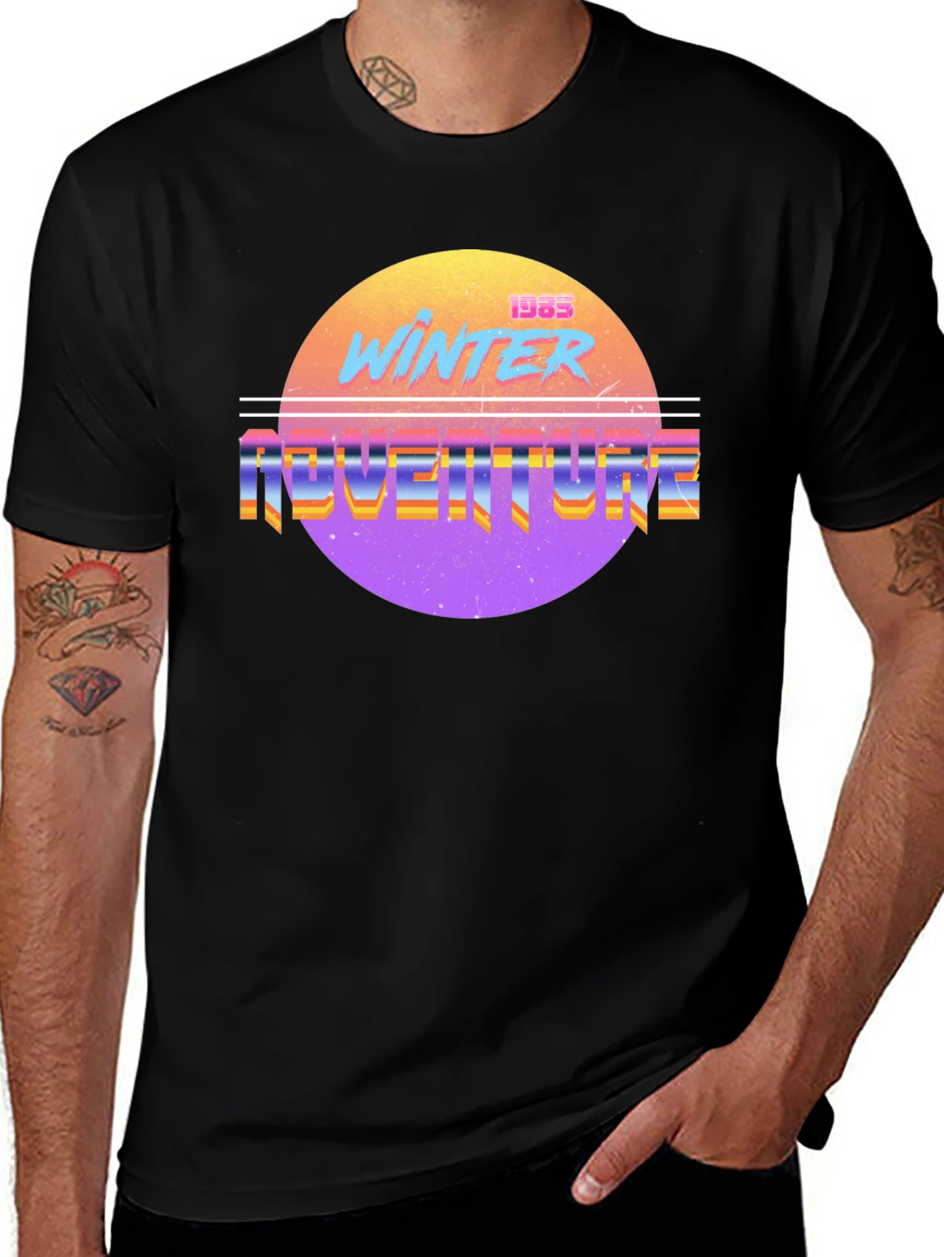 Winter Adventure 1985 Retro Graphic Tee