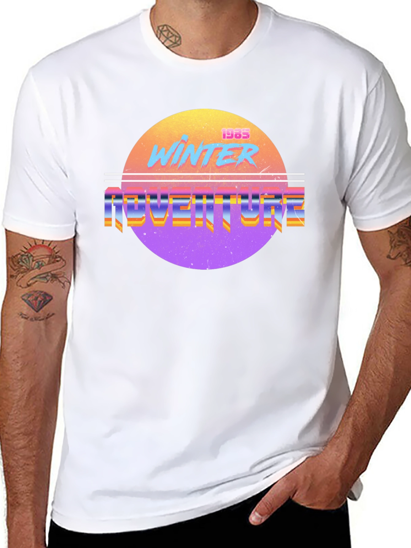 Winter Adventure 1985 Retro Graphic Tee