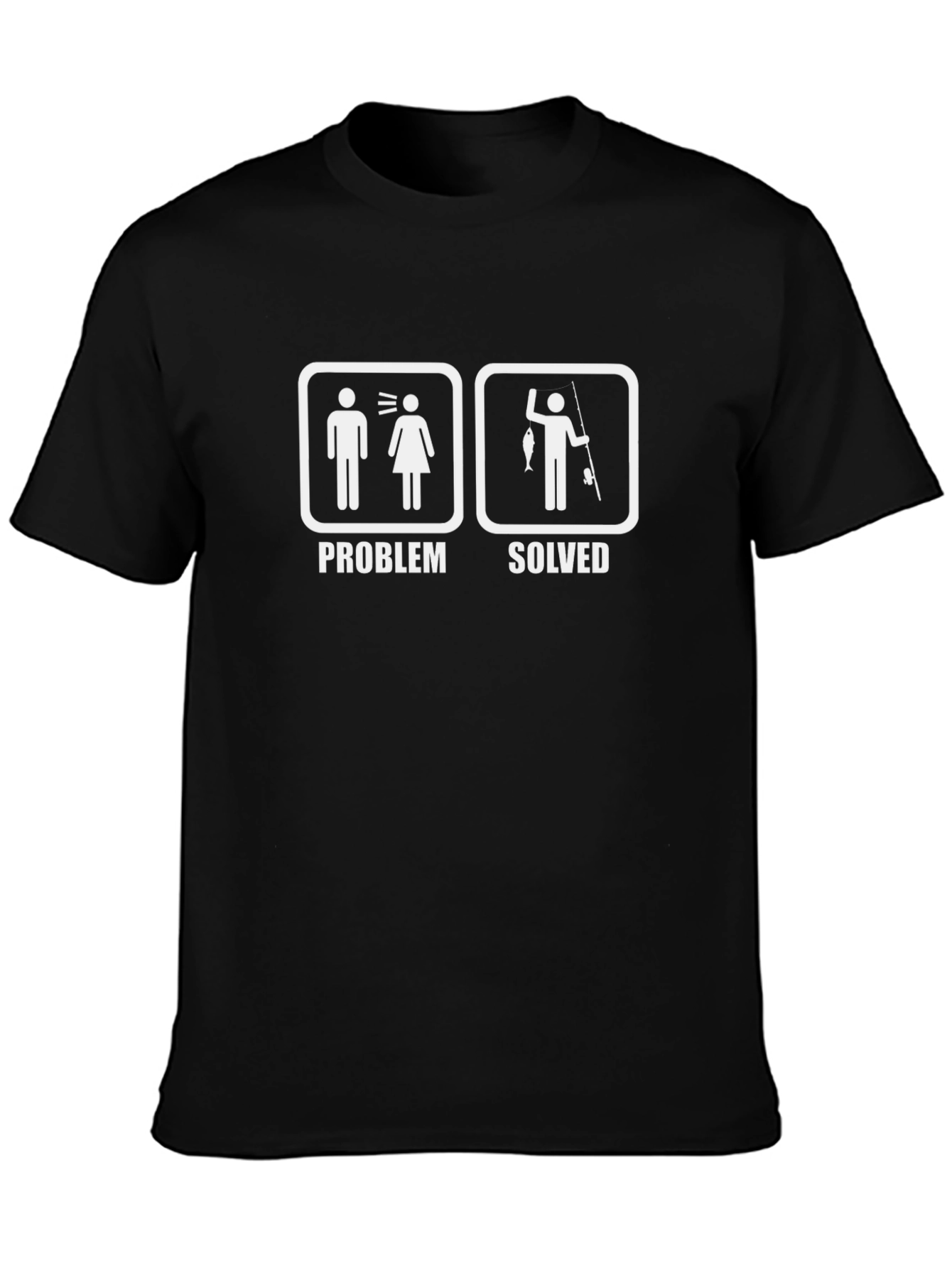 Problem Solved Fishing Humor T-Shirt